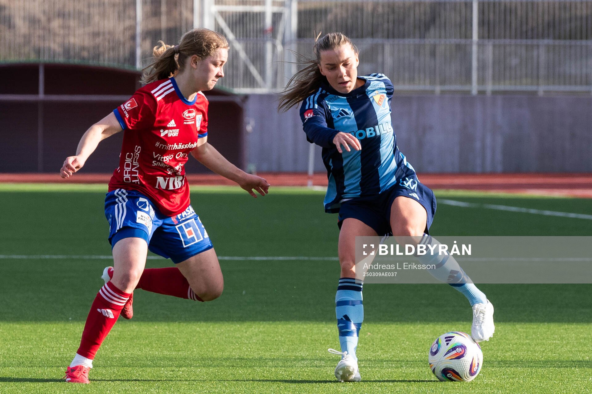 Vittsjös Hannah Sjödahl och Djurgårdens Ebba Hed