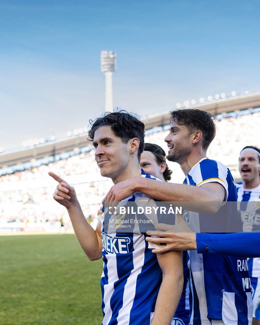 IFK Göteborgs Eman Markovic jublar med lagkamrater