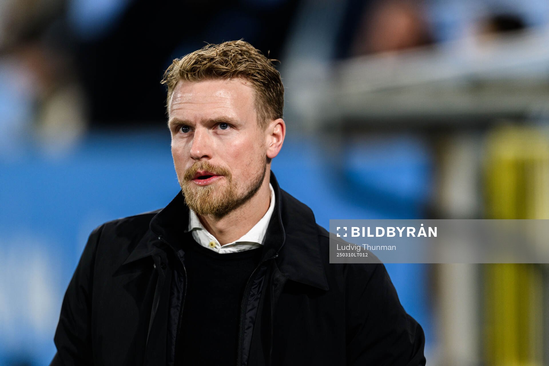 Elfsborgs tränare Oscar Hiljemark inför kvartsfinalen i Svenska Cupen mellan Malmö FF och Elfsborg den 10 mars 2025 i Malmö. 