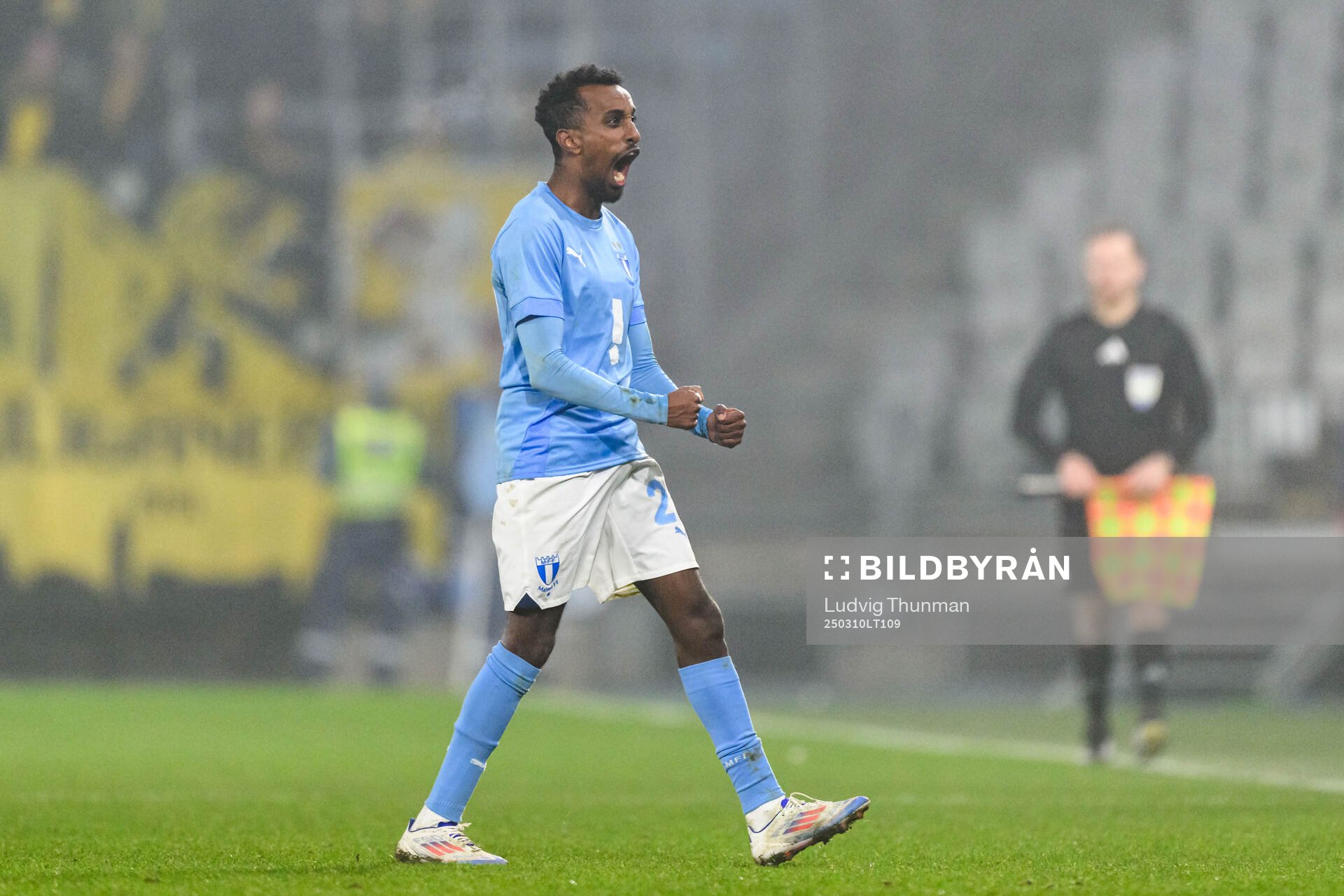 Malmö FFs Taha Ali jublar