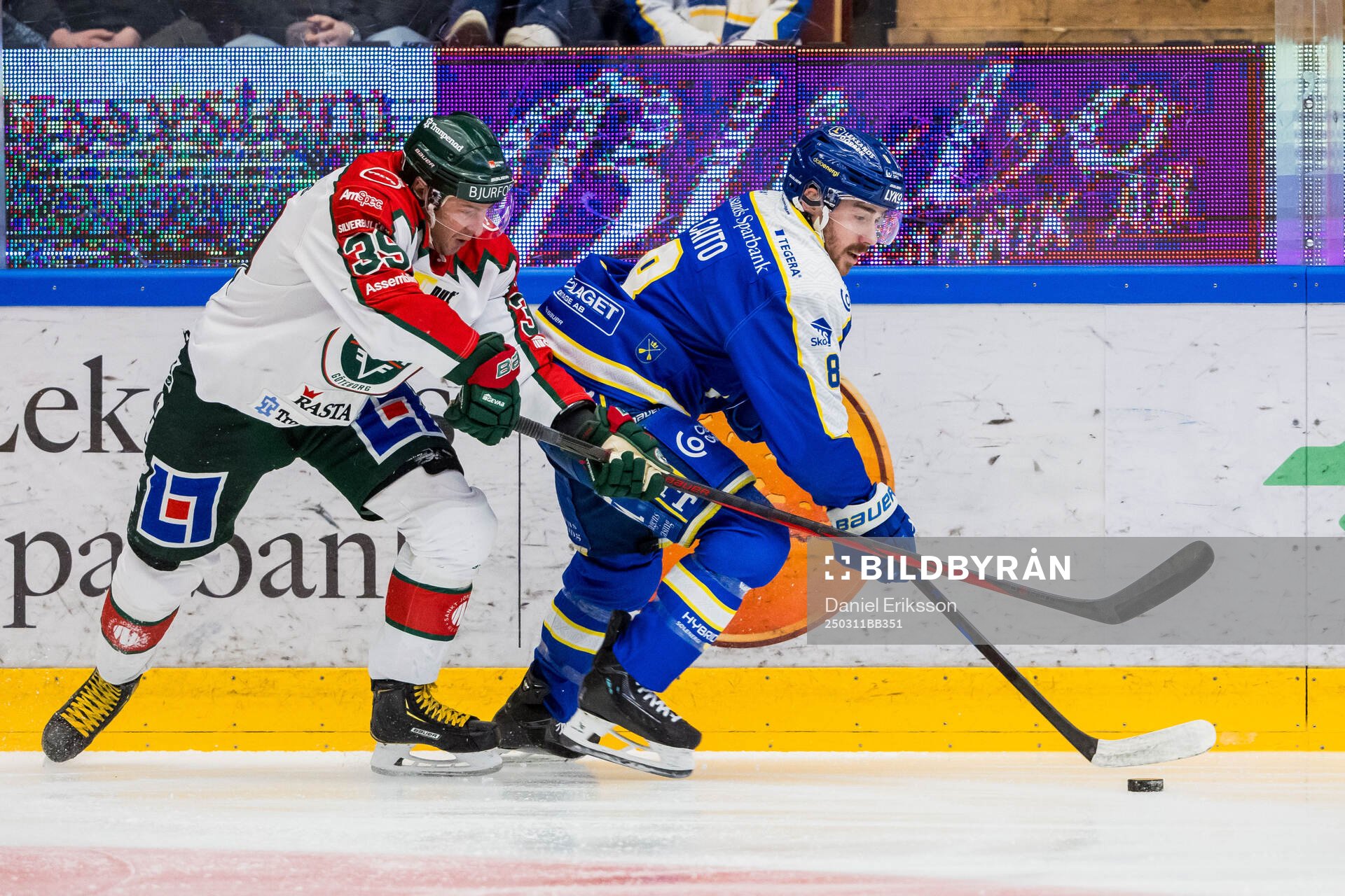 Frölundas Mikael Ruohomaa och Leksands Matt Caito
