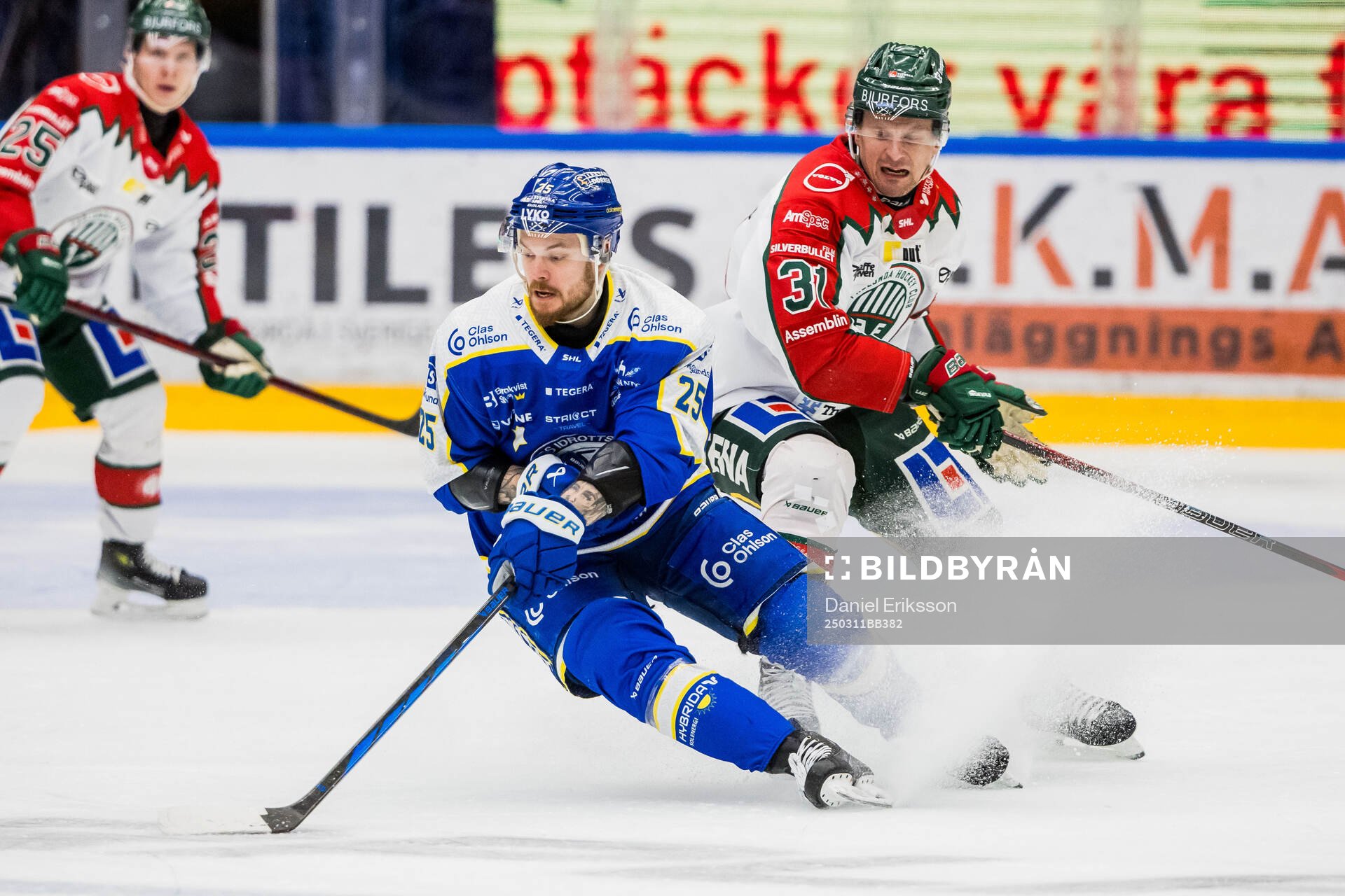 Leksands Lucas Elvenes och Frölundas Nicklas Lasu