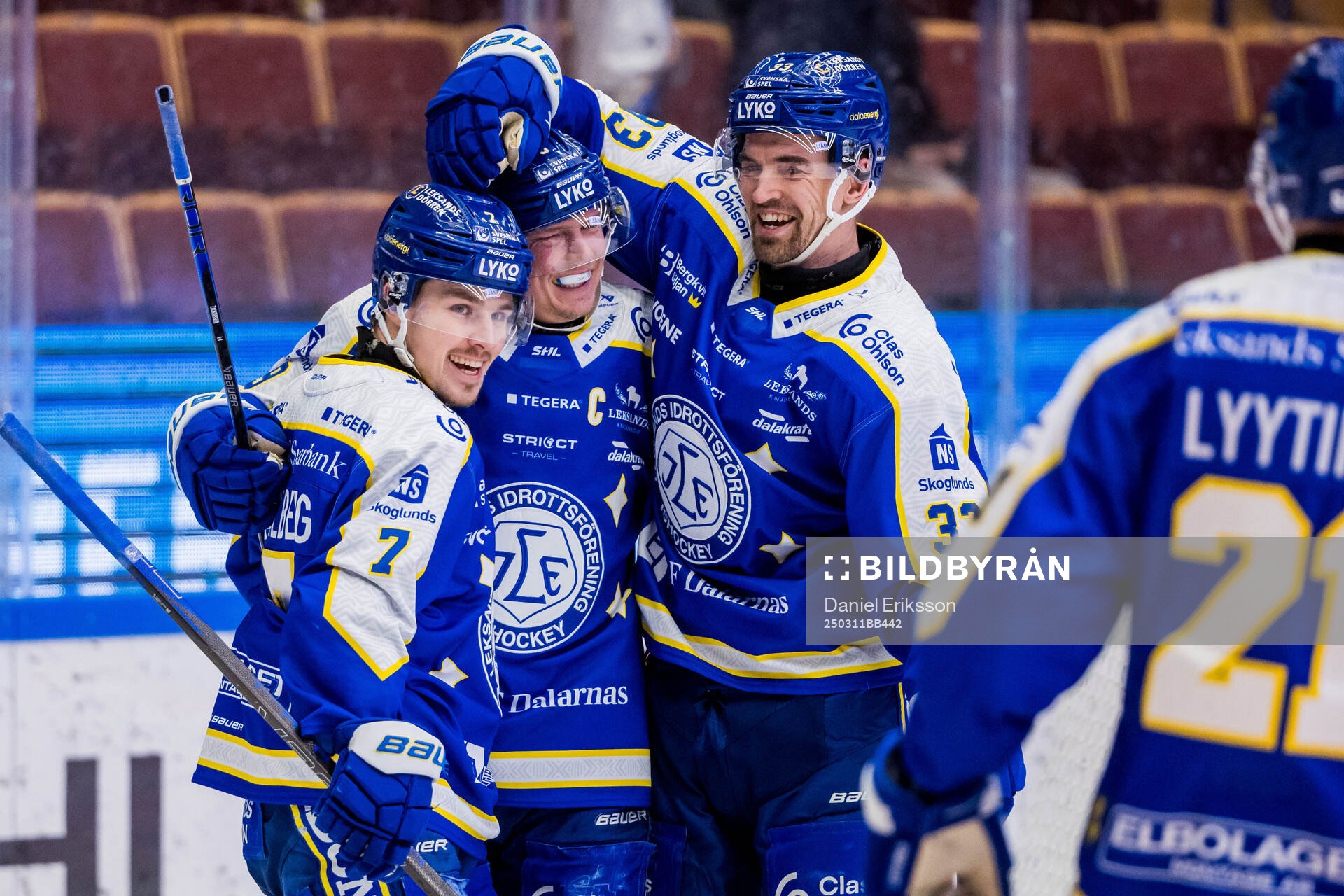 Leksands Patrik Zackrisson jublar
