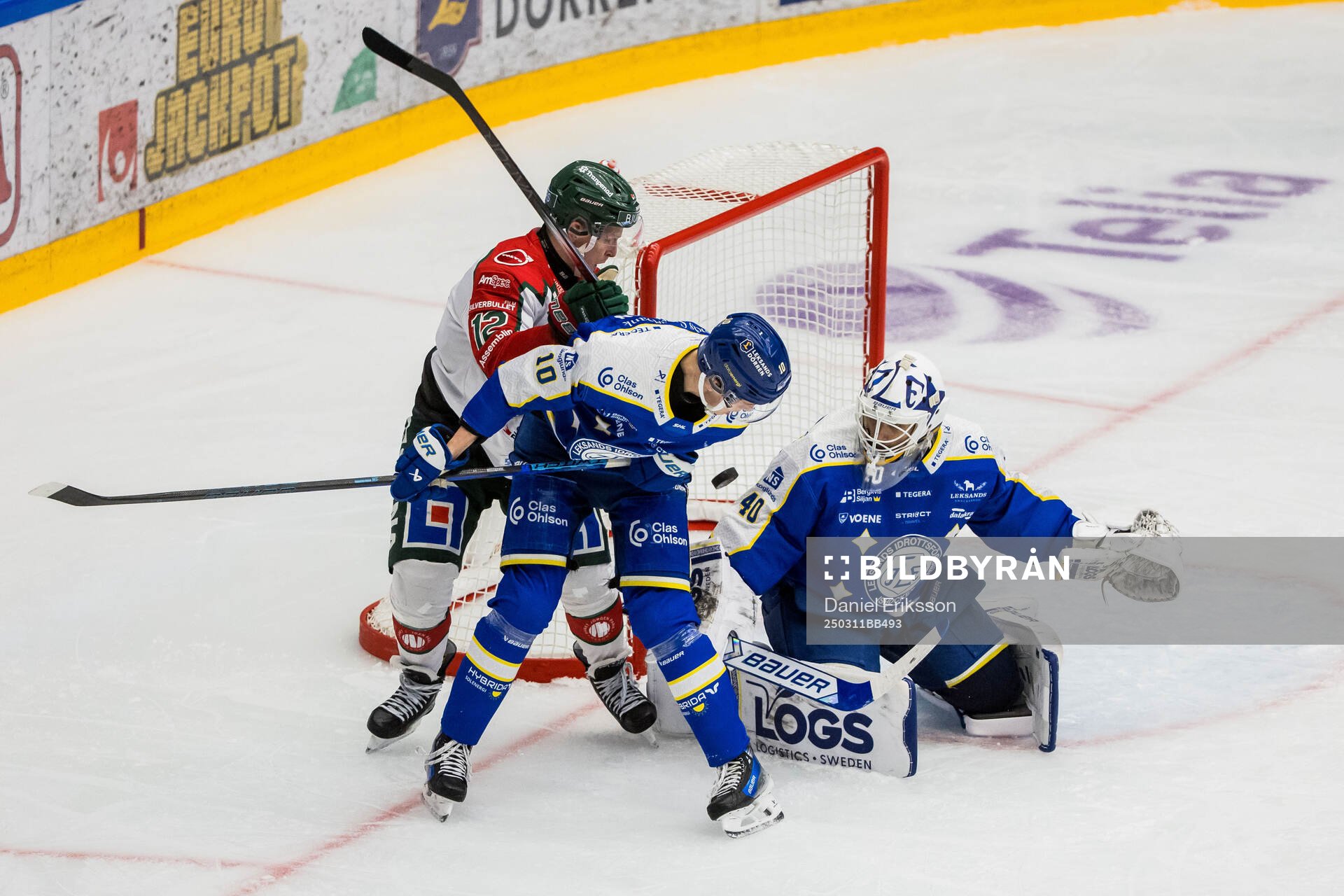 Frölundas Max Friberg mot Leksands Anton Johansson och