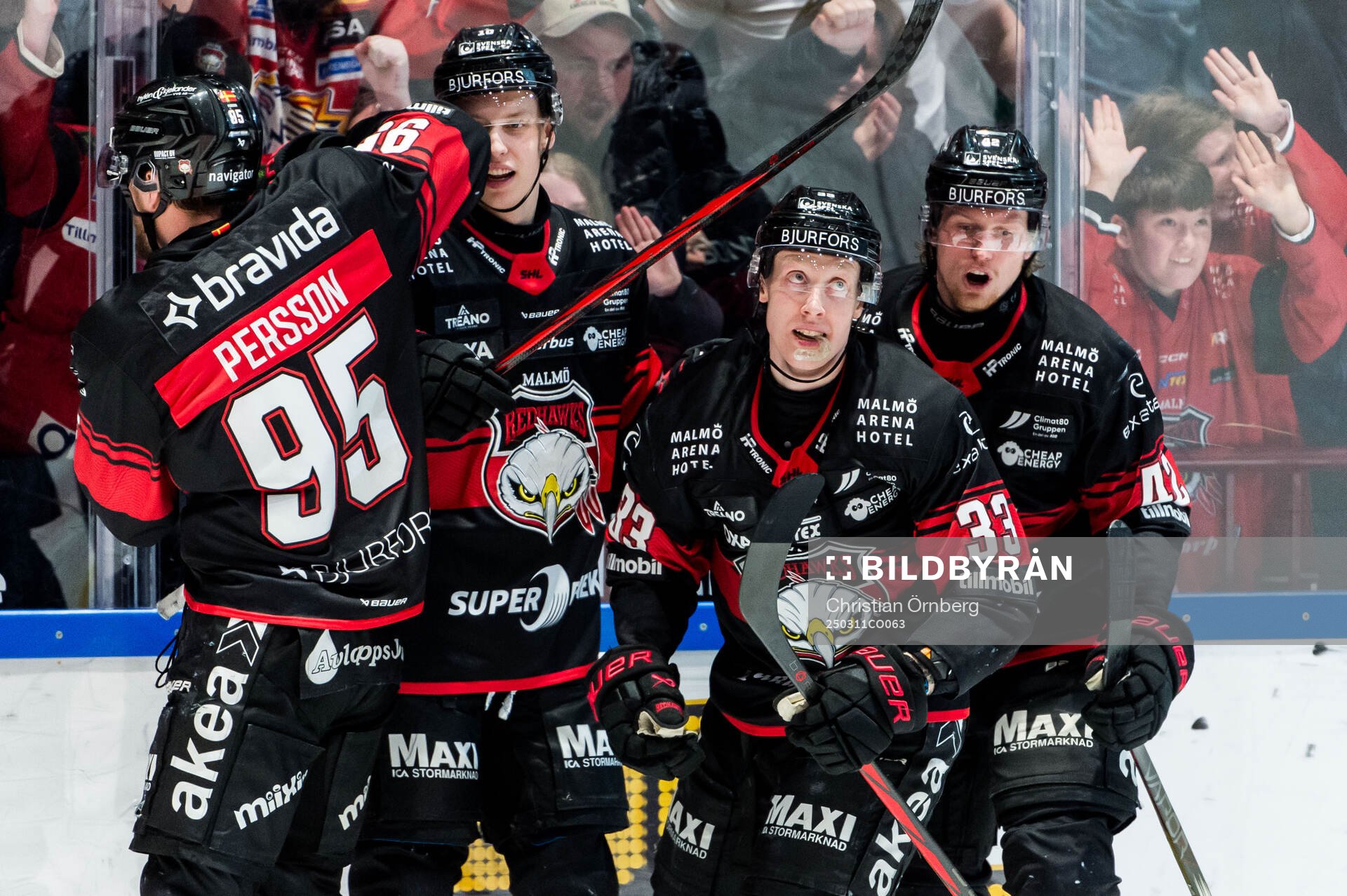 Malmö Redhawks Lassi Thomson jublar