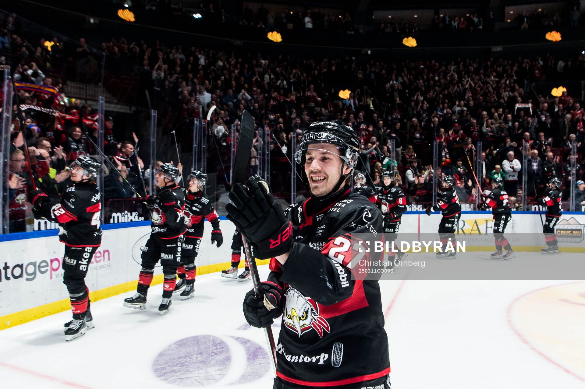 Malmö Redhawks Henrik Haapala jublar