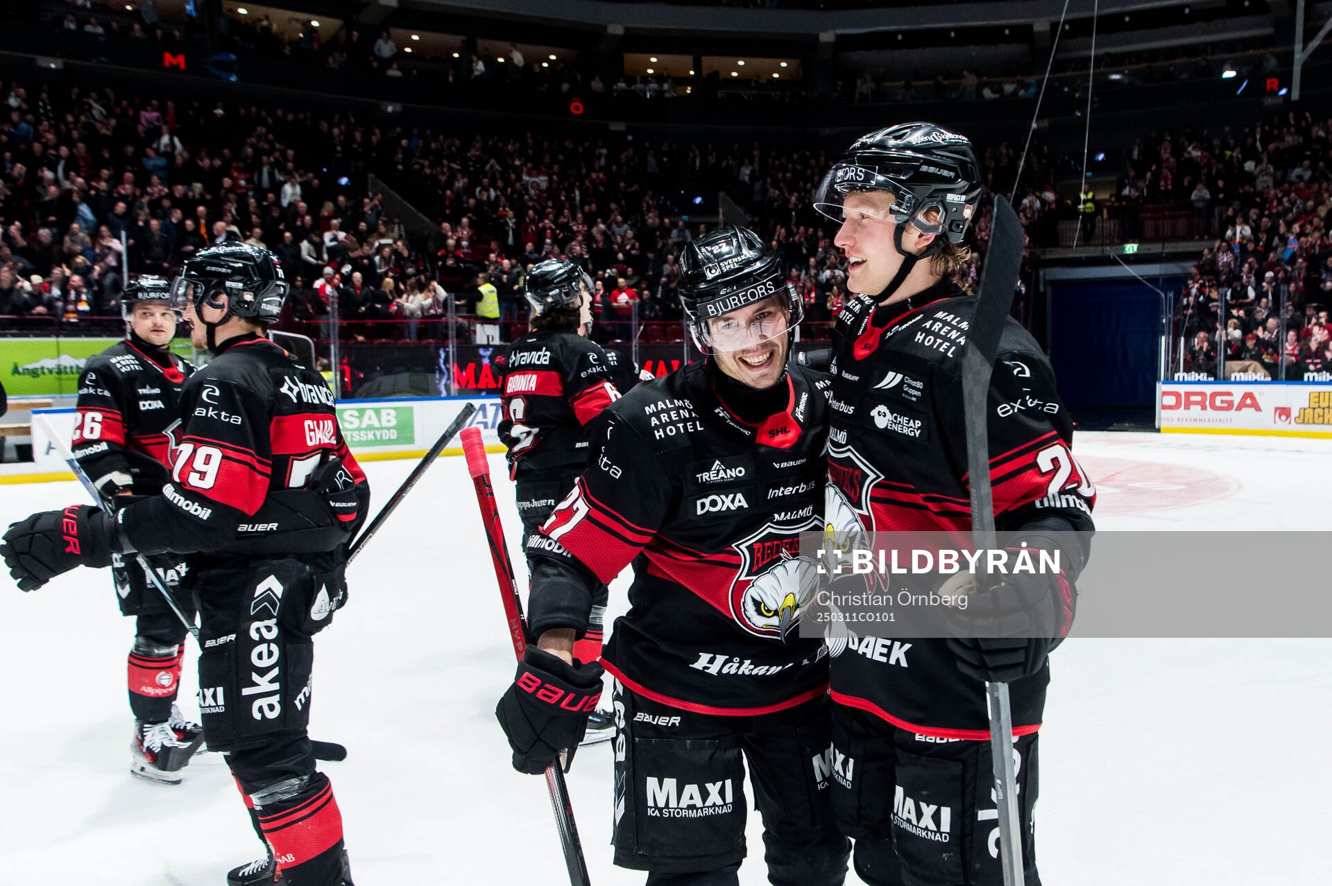 Malmö Redhawks Henrik Haapala och Thomas Berg Paulsen