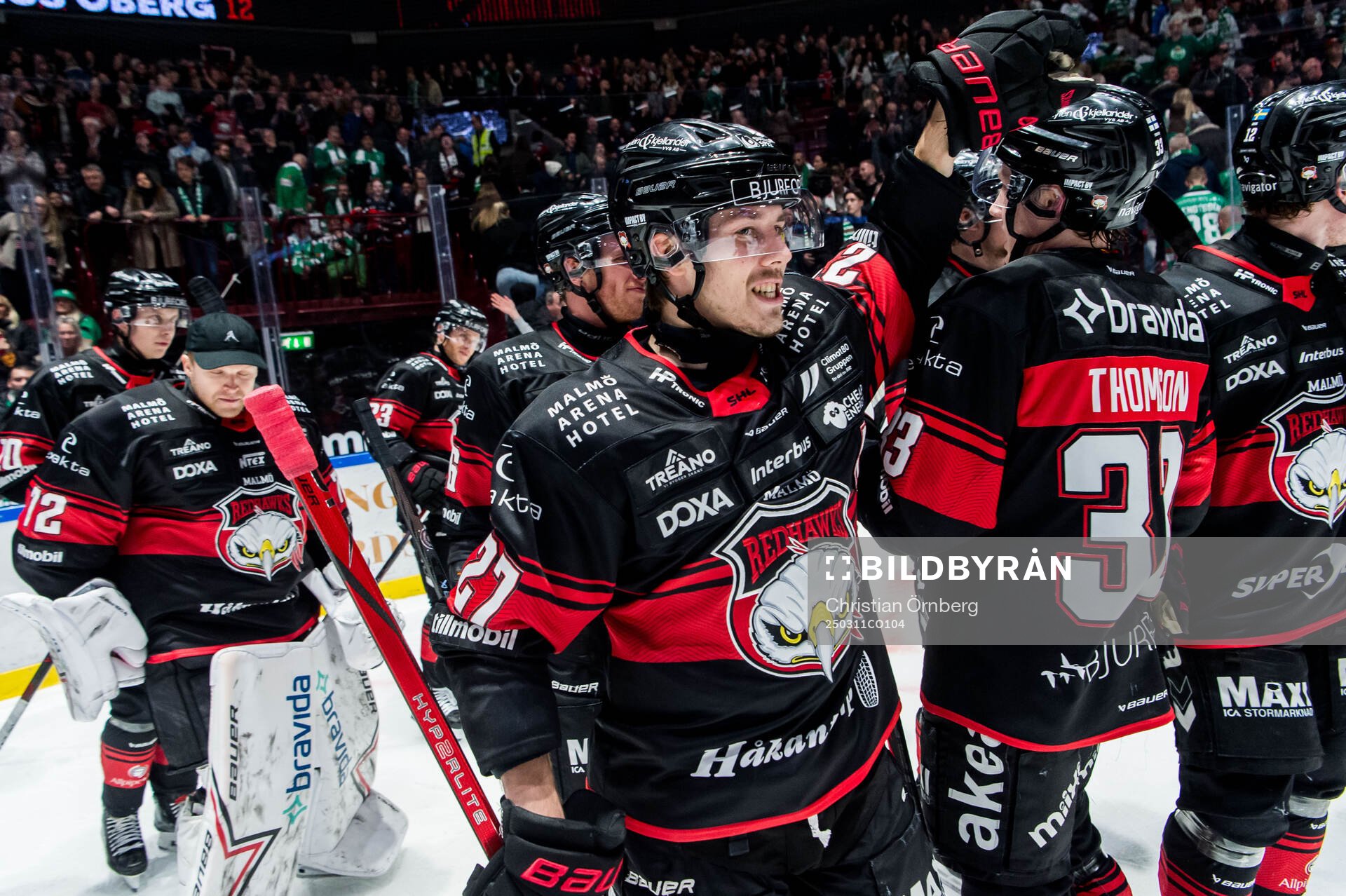 Malmö Redhawks Henrik Haapala jublar