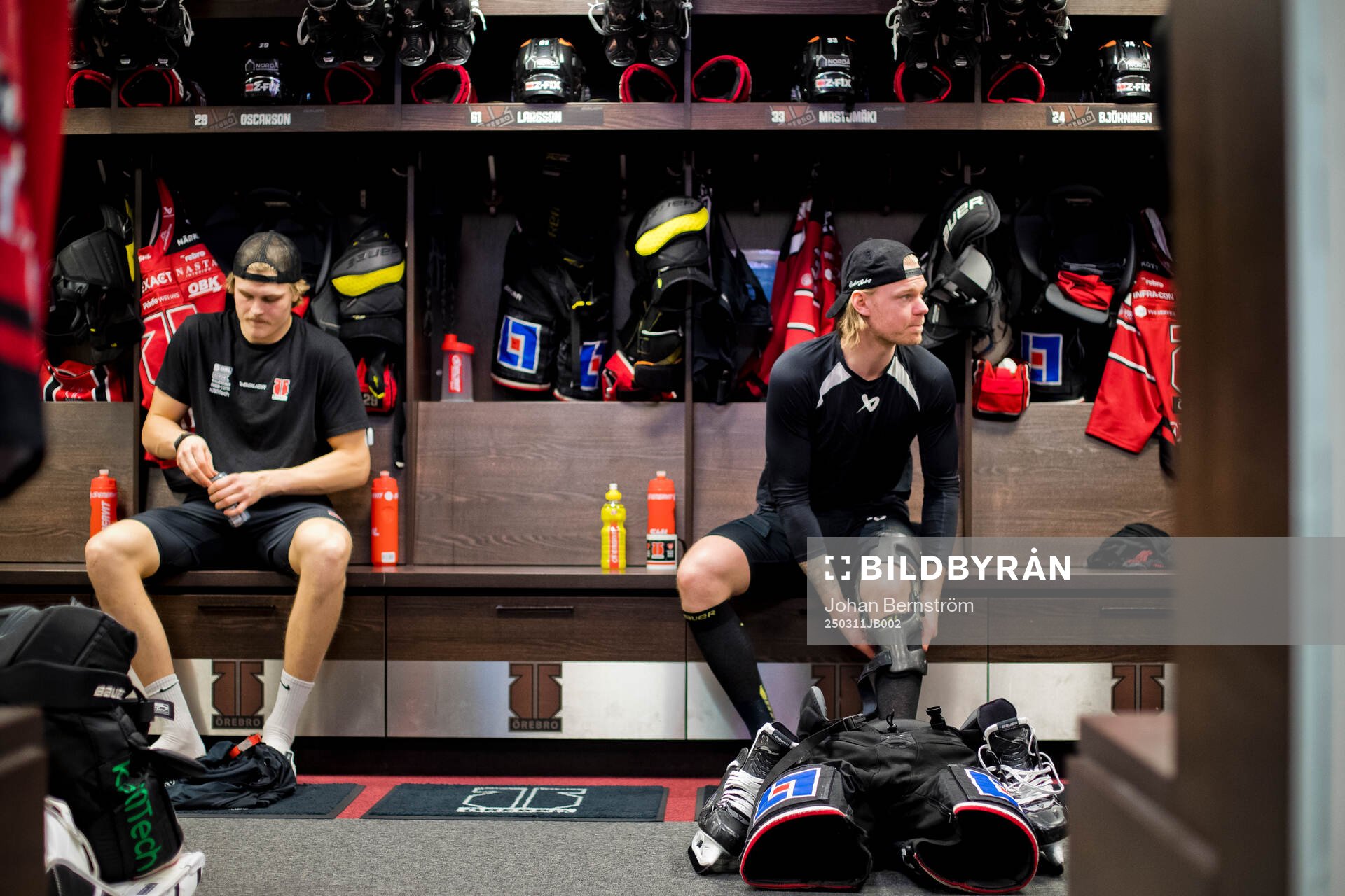 Örebros Milton Oscarson och Christopher Mastomäki