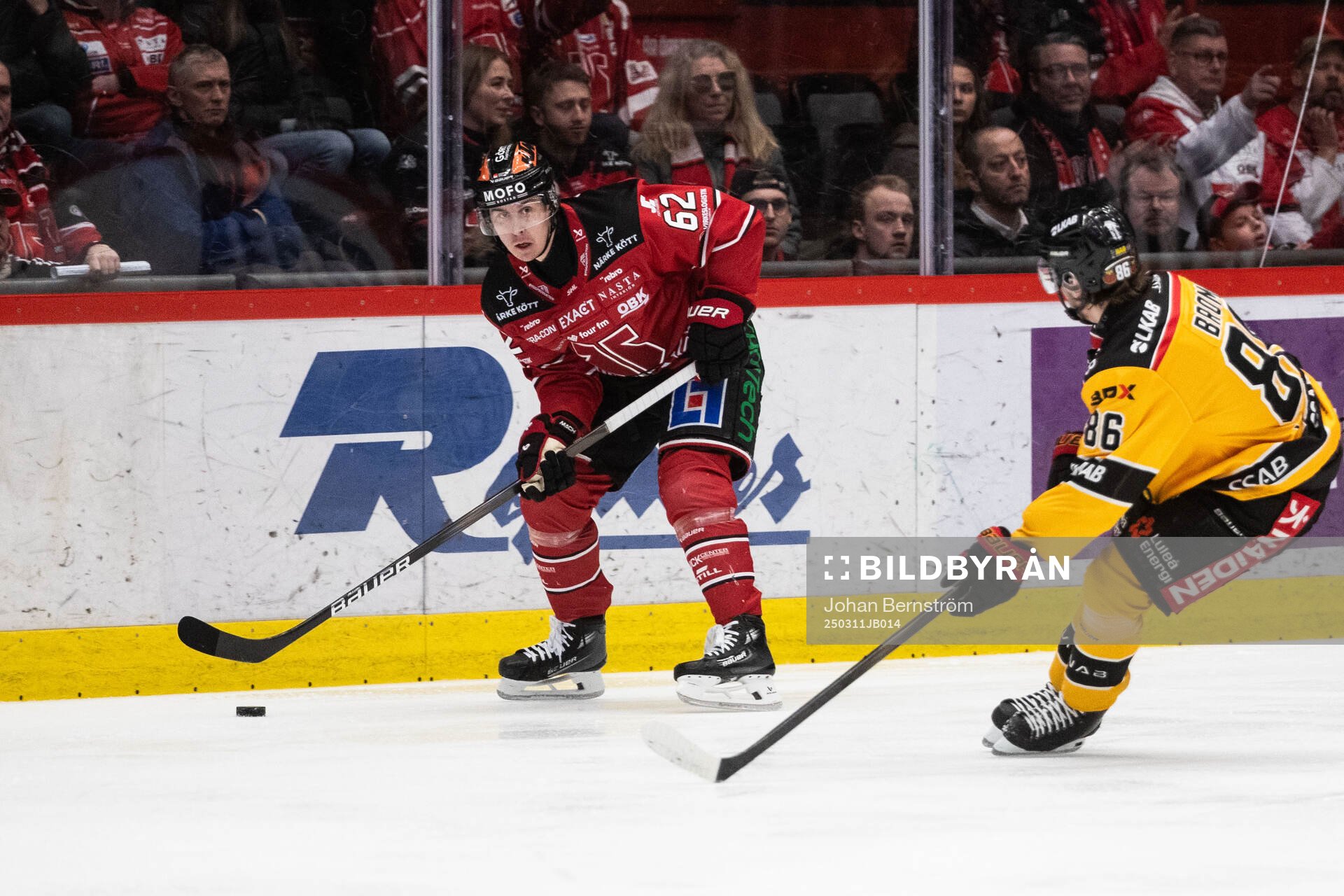 Örebros Robert Leino och Luleås Mathias Bromé