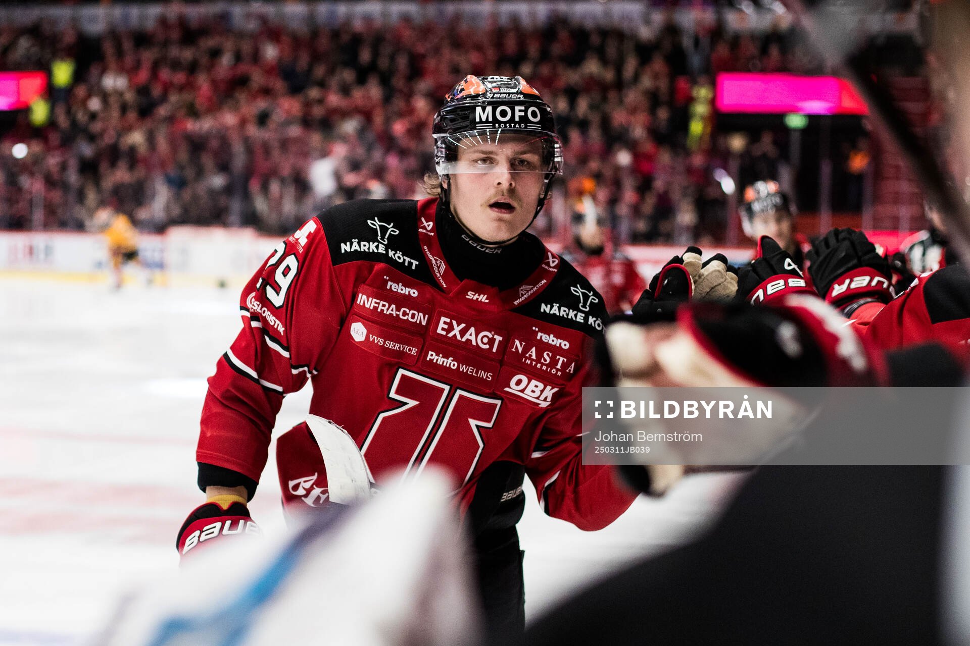 Örebros Milton Oscarson jublar