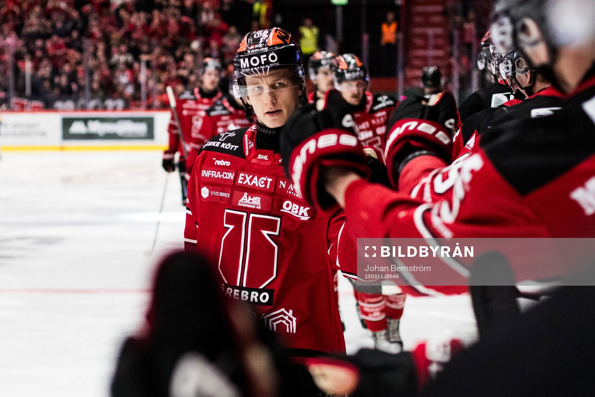 Örebros Patrik Puistola jublar