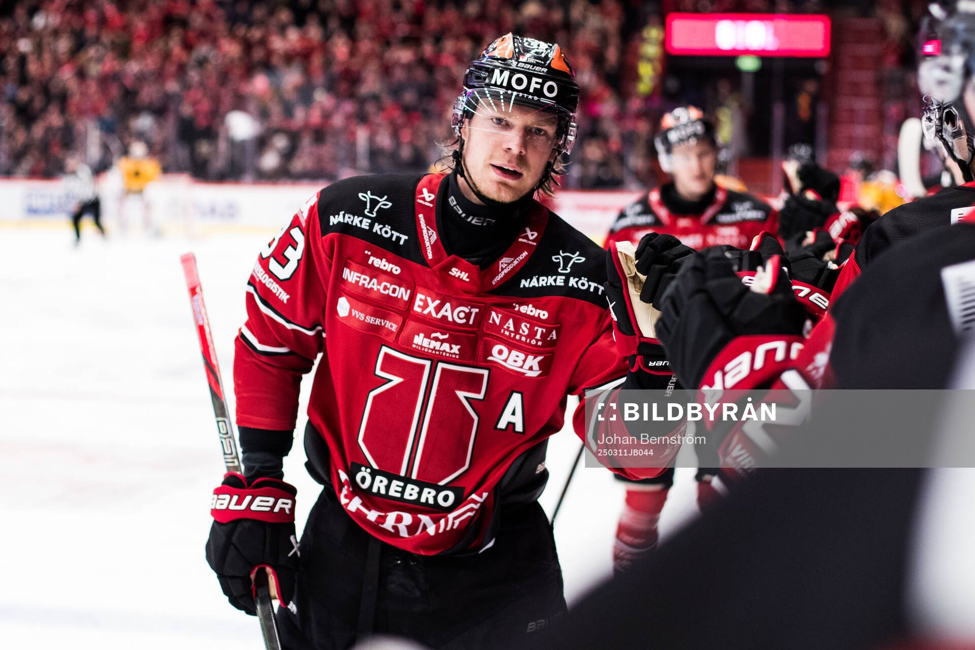 Örebros Christopher Mastomäki jublar