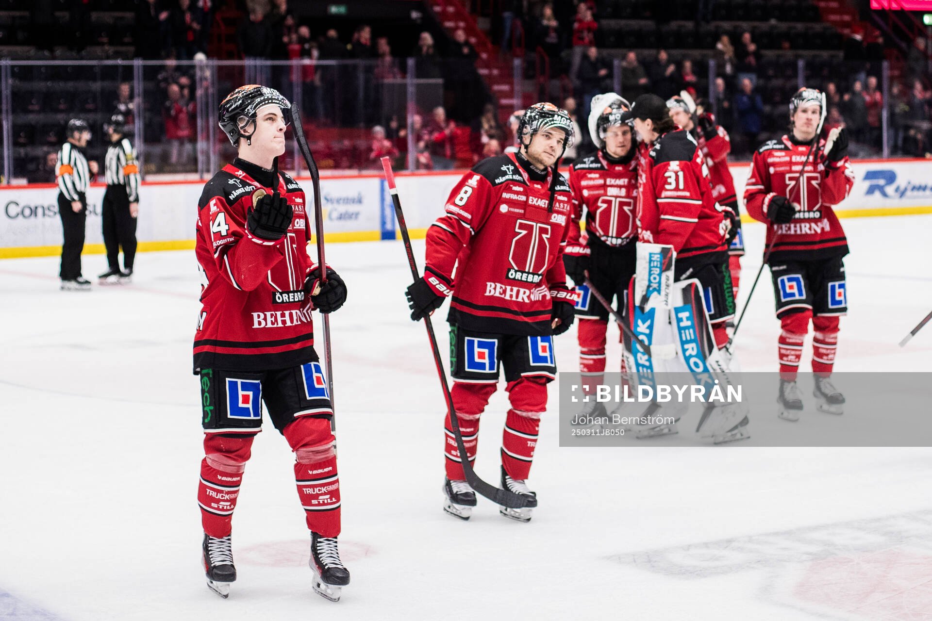 Örebros Melvin Fernström och Ruben Rafkin jublar