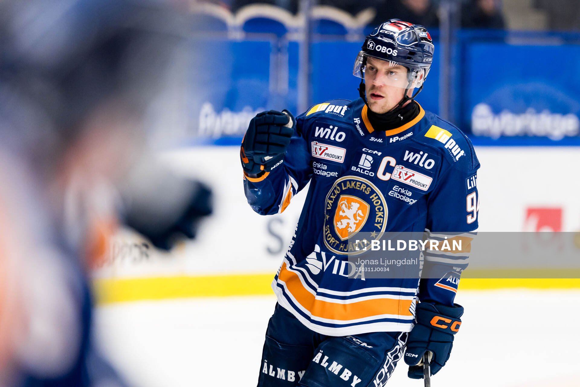 Växjös Joel Persson jublar