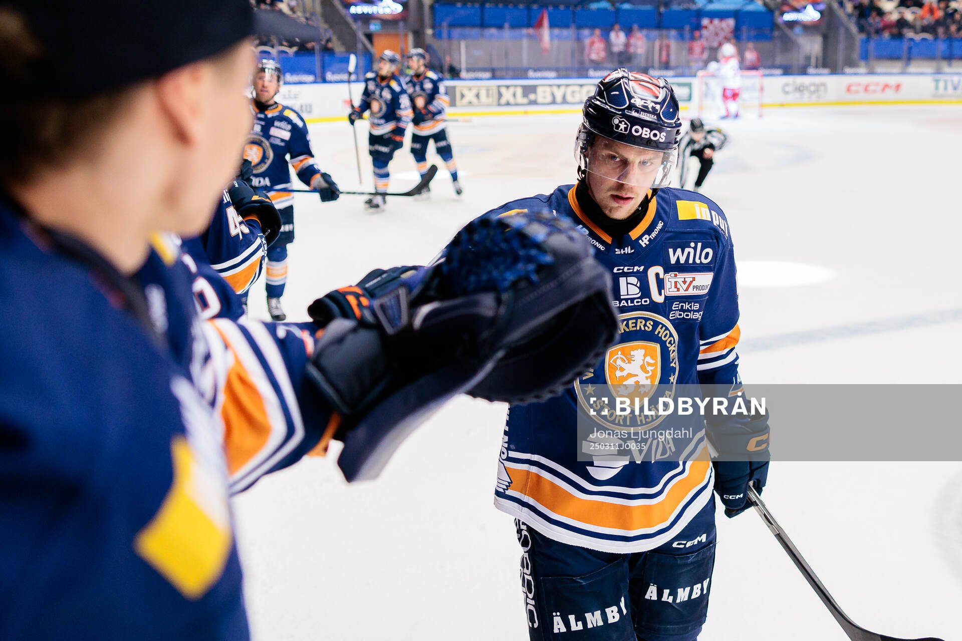 Växjös Joel Persson jublar