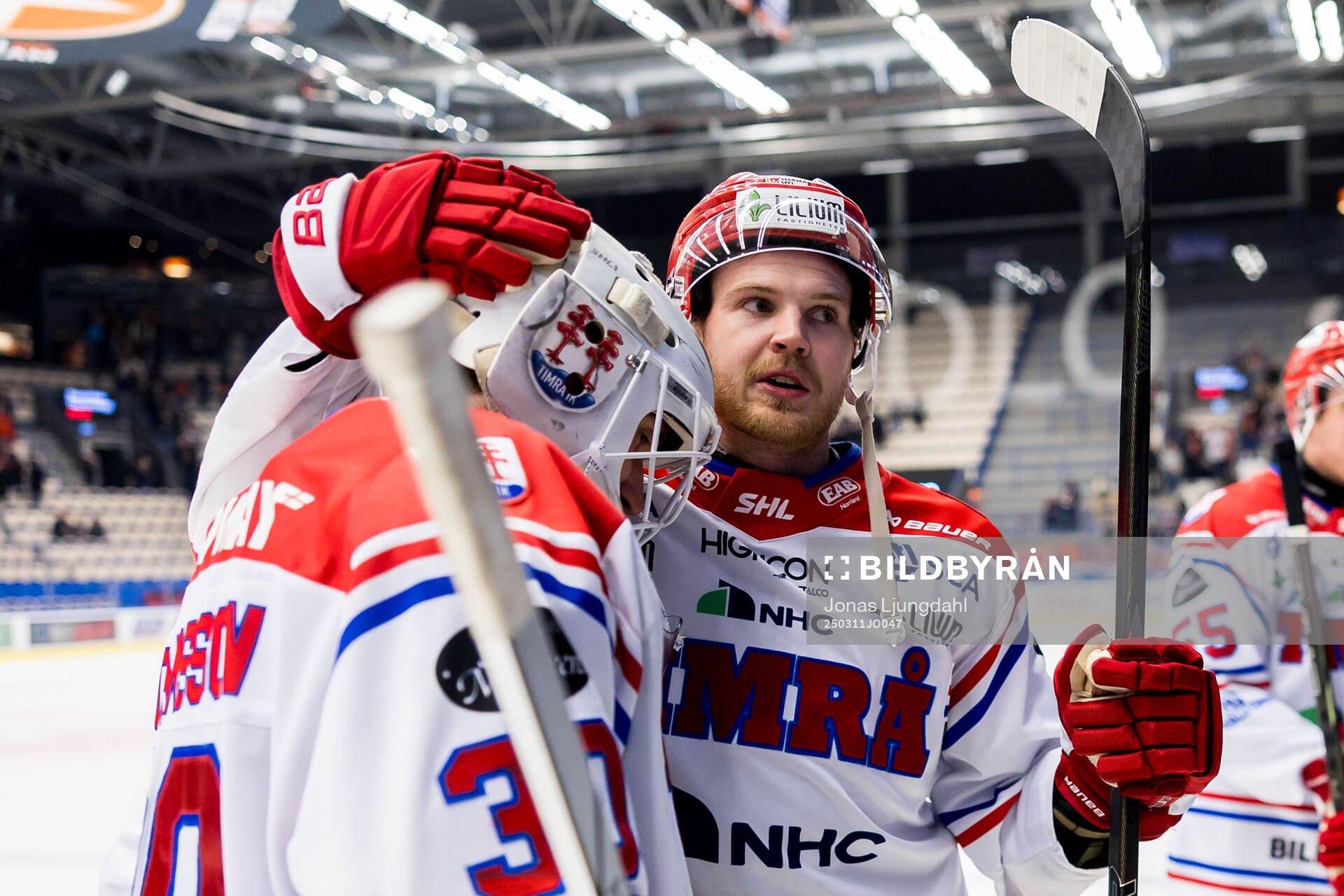 Timrås Jacob Johansson och Linus Nässén jublar