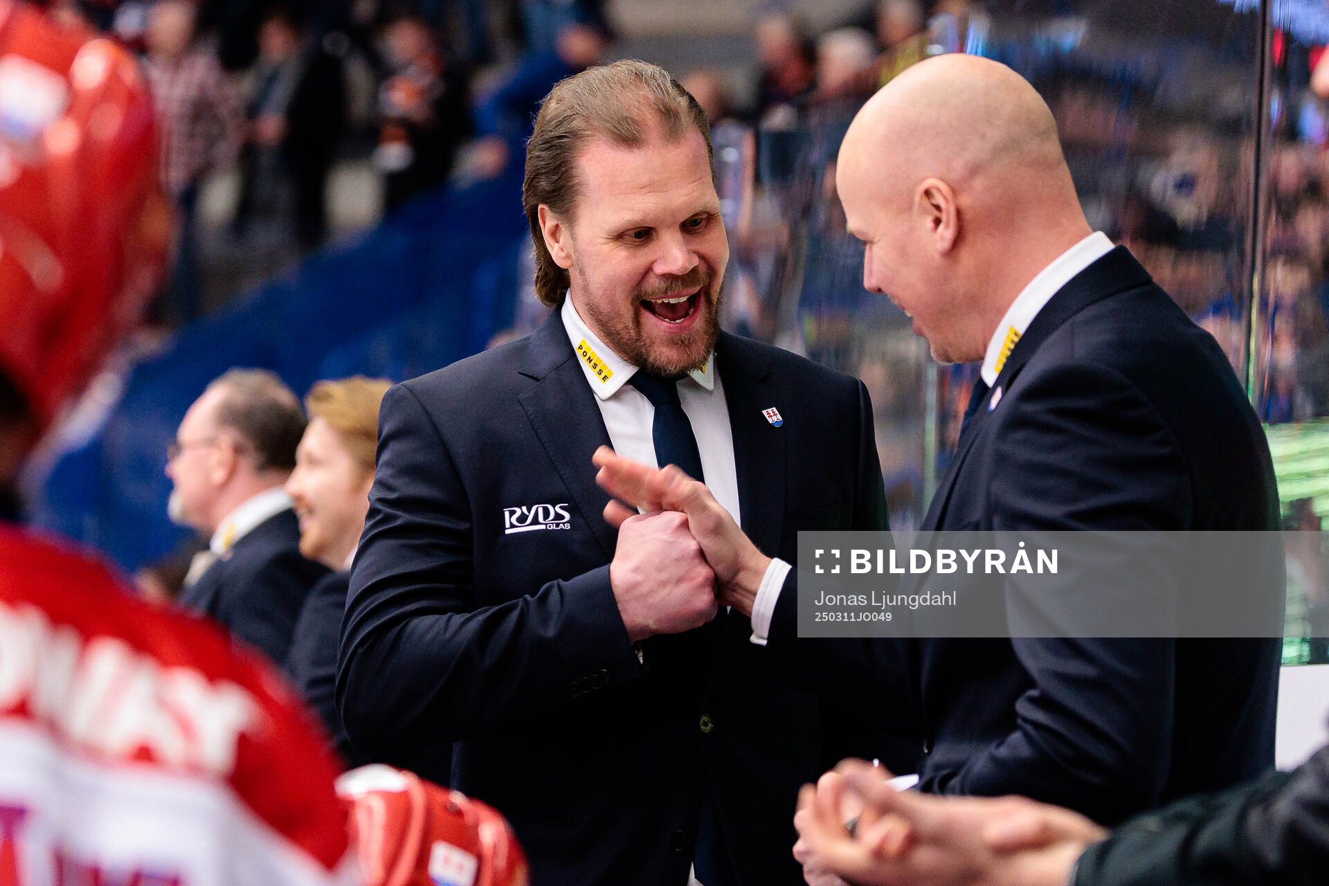 Timrås tränare Olli Jokinen och assisterande tränare