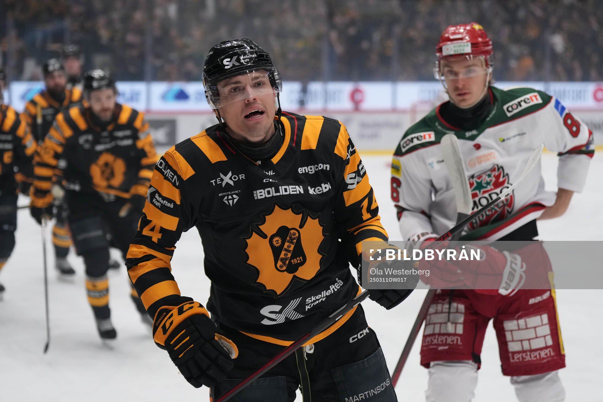 Skellefteås Andreas Johnson jublar