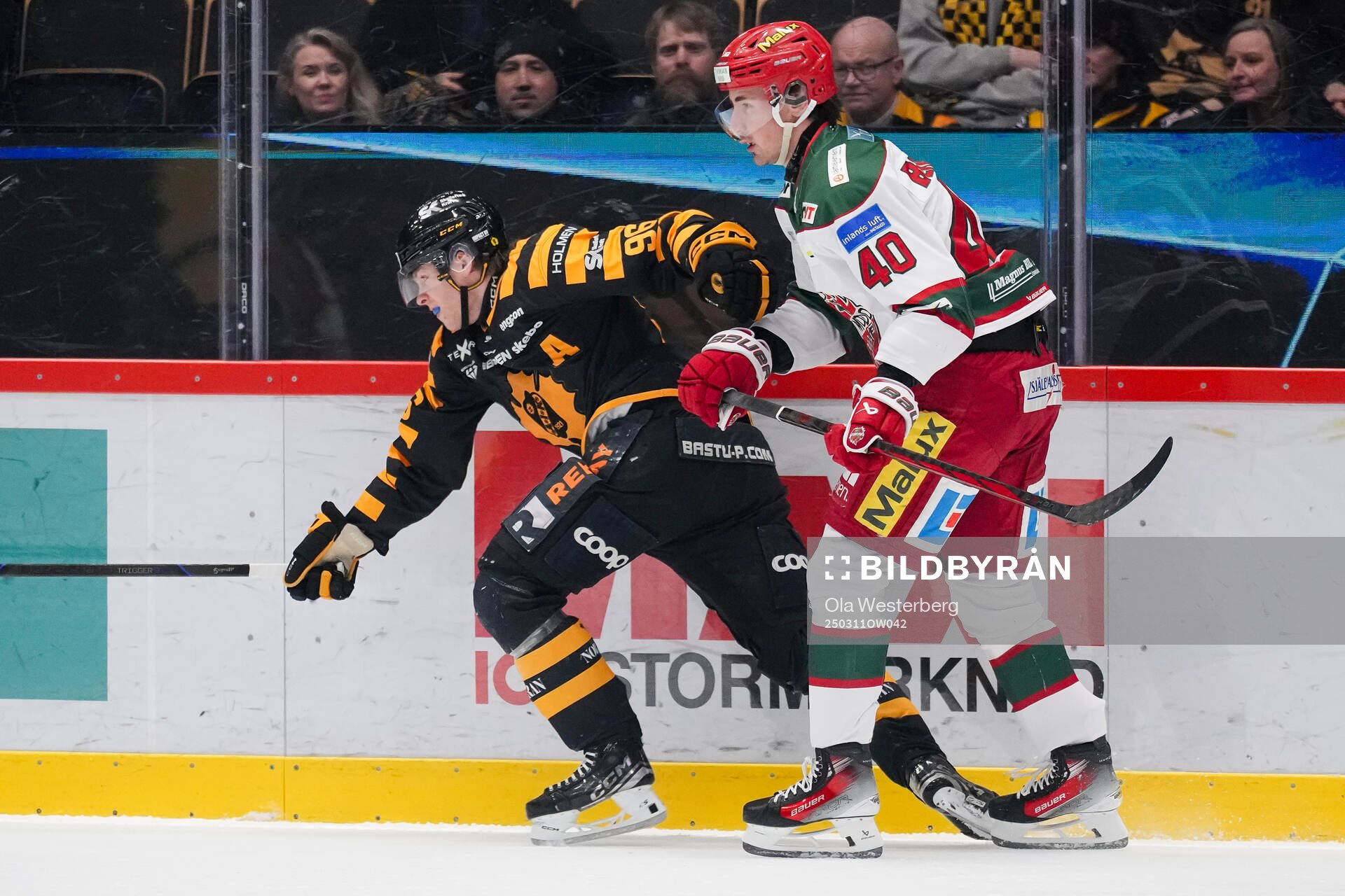 Skellefteås Rickard Hugg och Modos David Bernhardt
