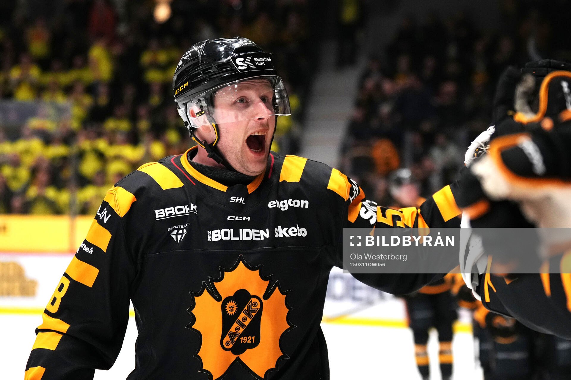Skellefteås Oskar Nilsson jublar