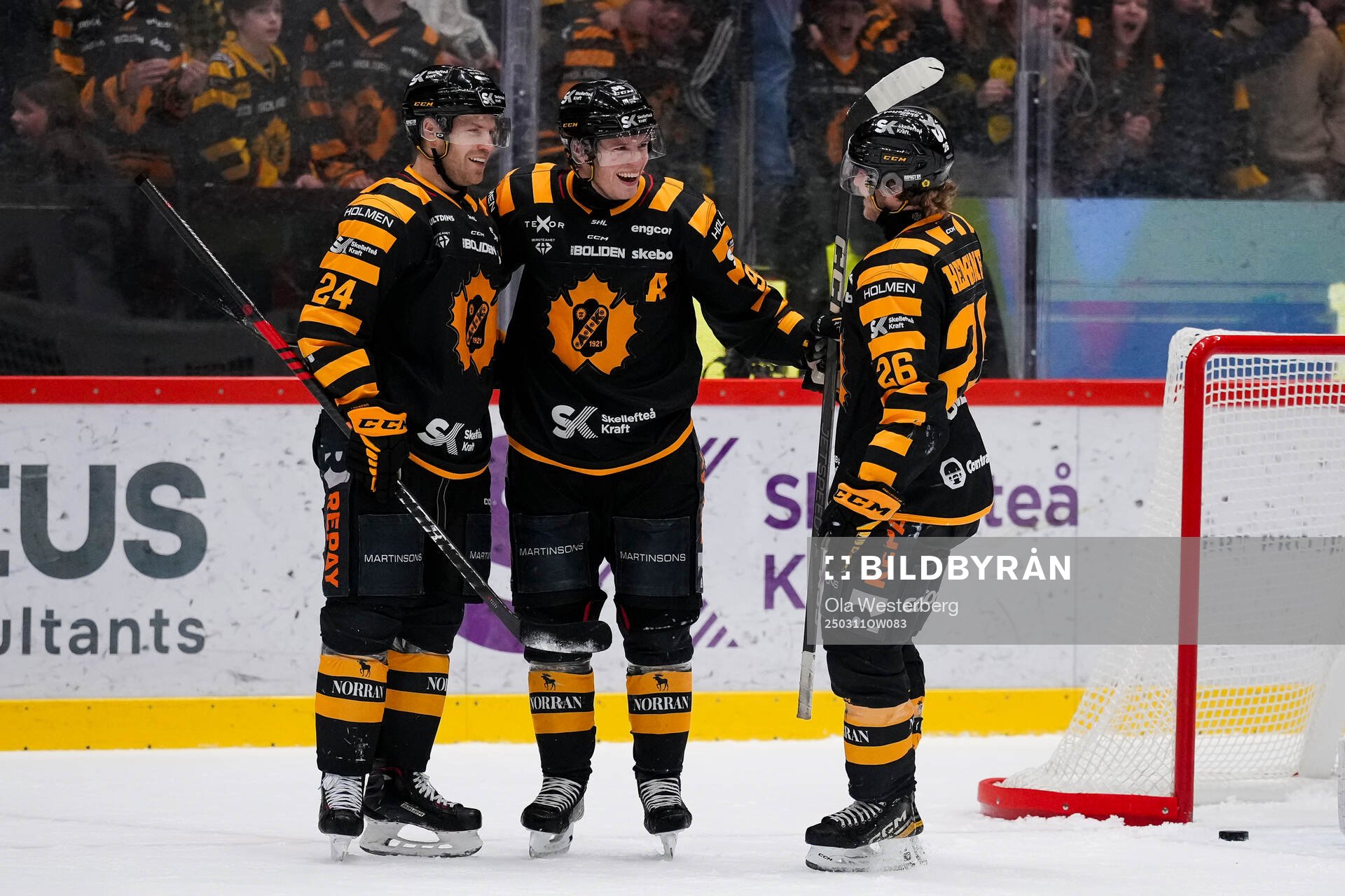 Skellefteås Oscar Lindberg , Rickard Hugg och Anton