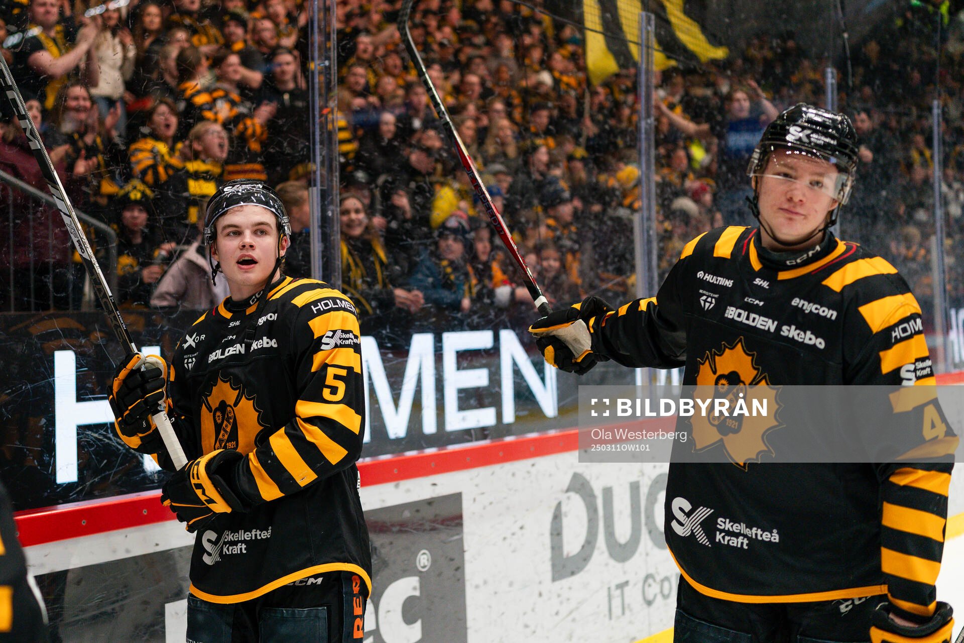 Skellefteås Axel Sandin Pellikka jublar