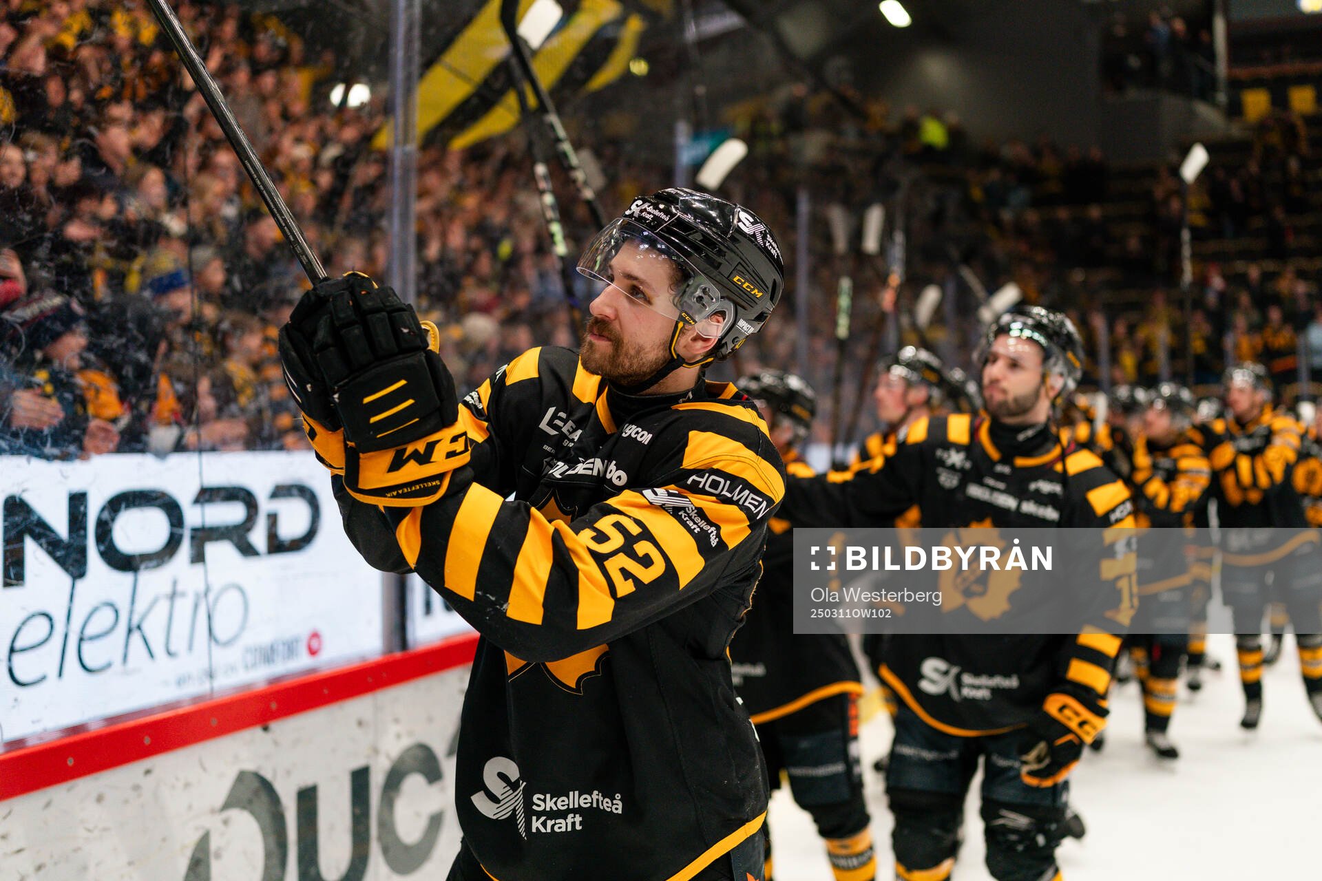 Skellefteås Arvid Lundberg jublar
