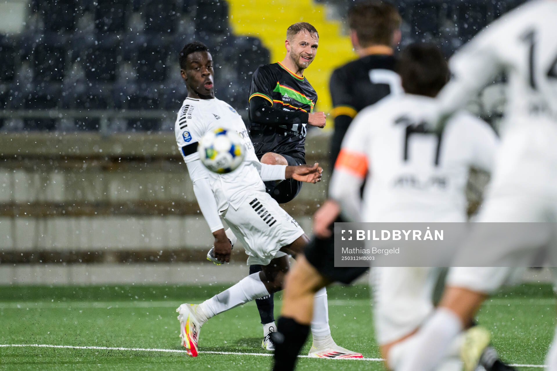 GAISs Gustav Lundgren träningsmatchen i fotboll mellan