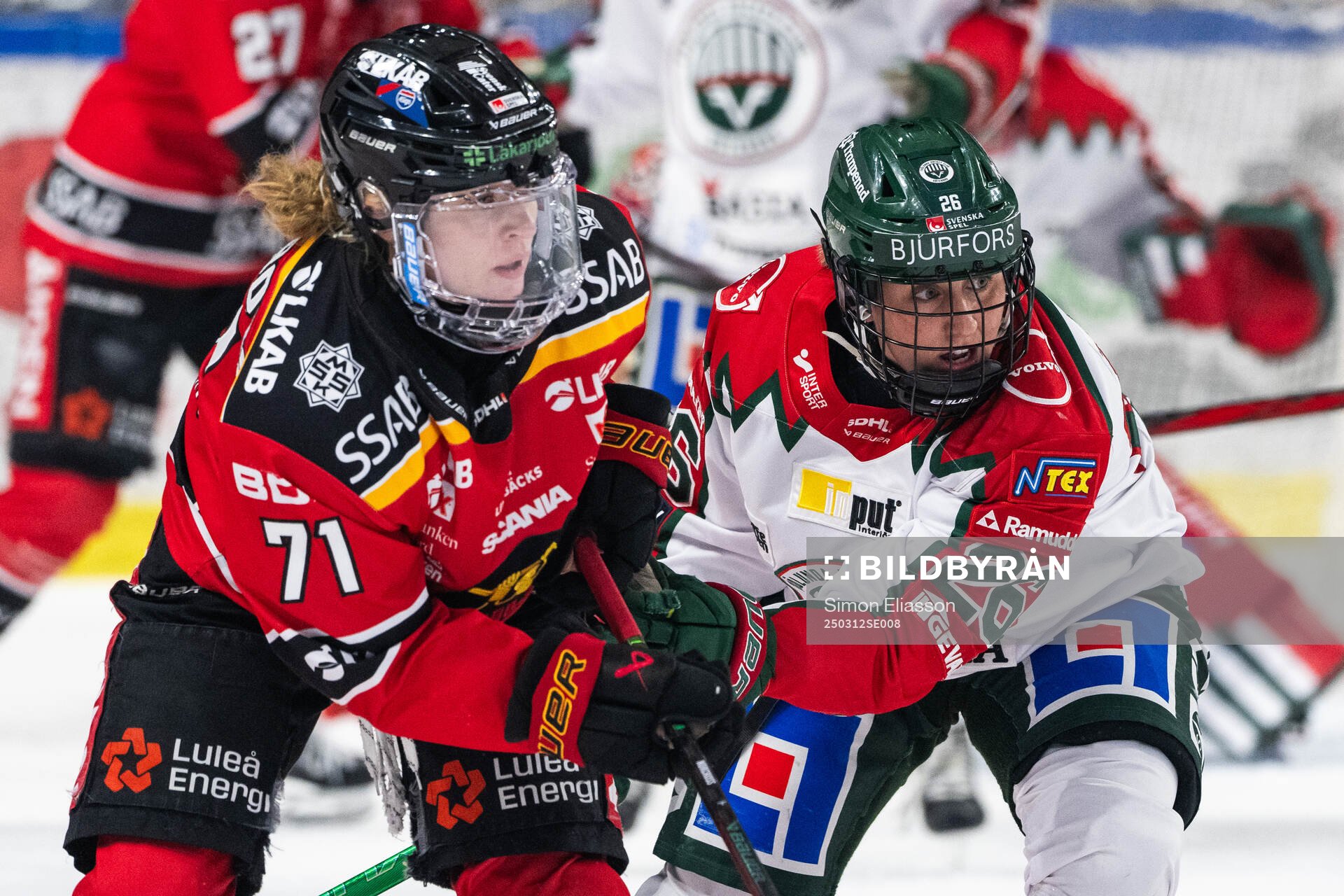 Luleås Savannah Norcross och Frölundas Hanna Olsson