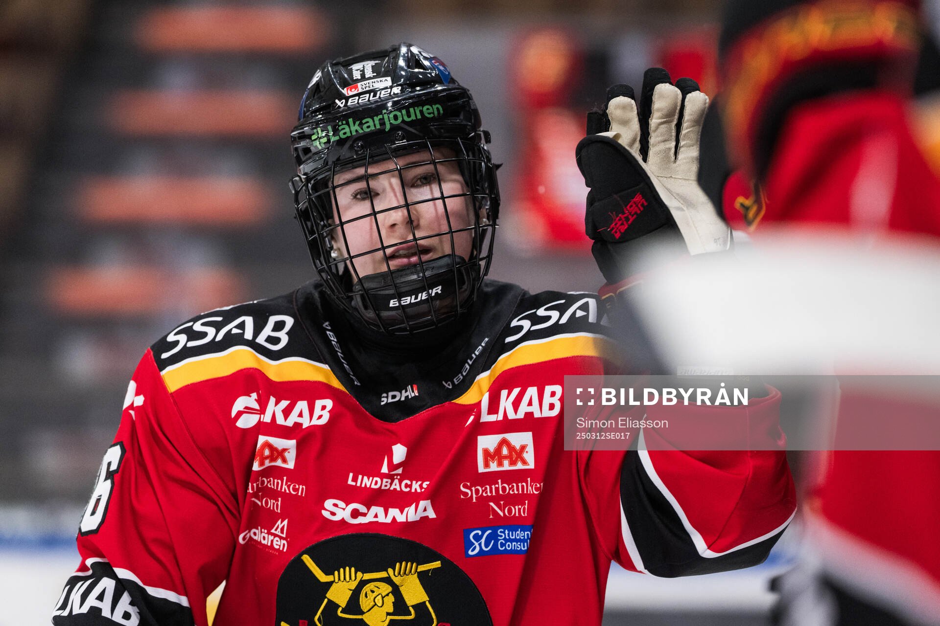 Luleås Petra Nieminen jublar