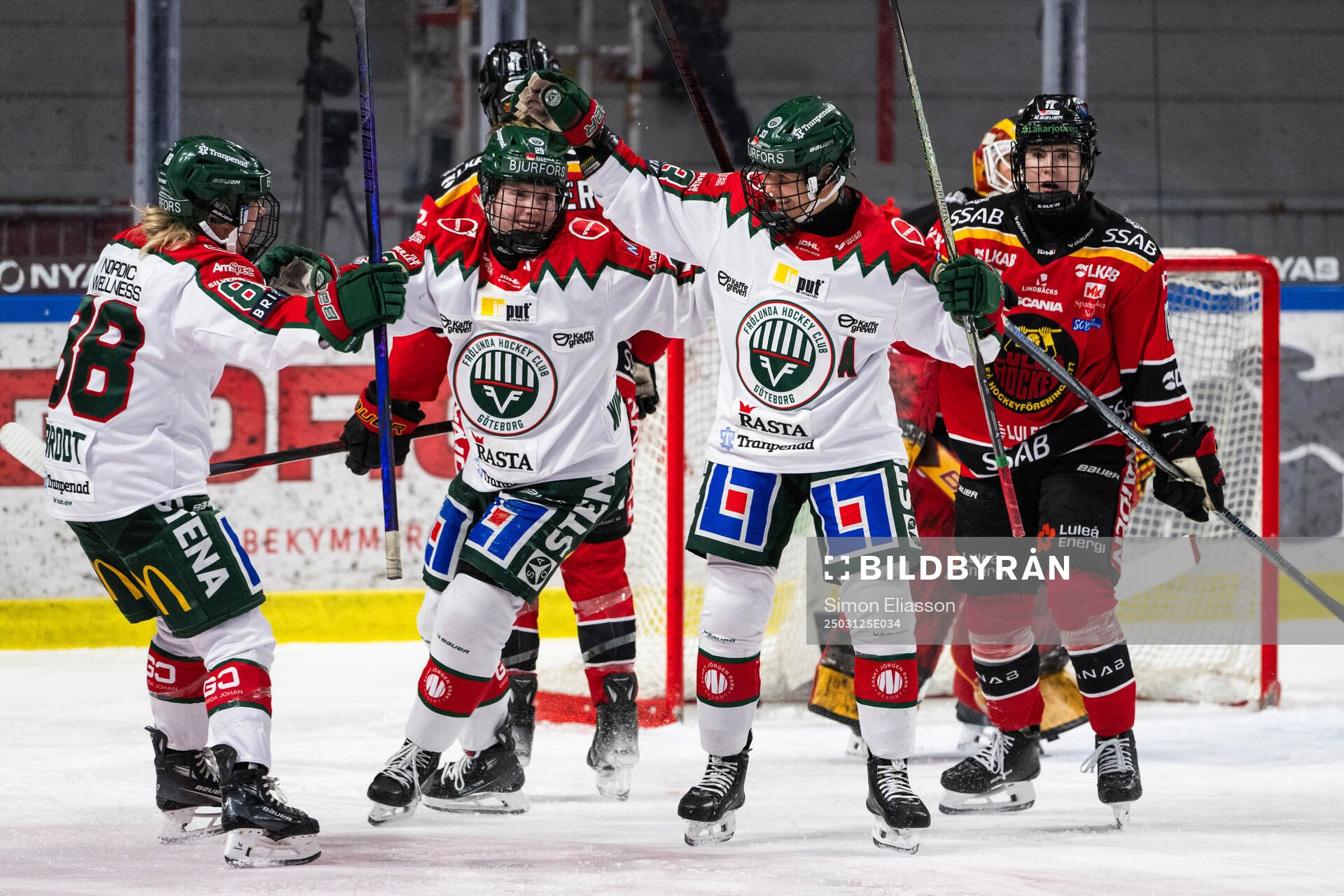 Frölundas Felicia Wikner-Zienkiewicz och Michelle Karvinen