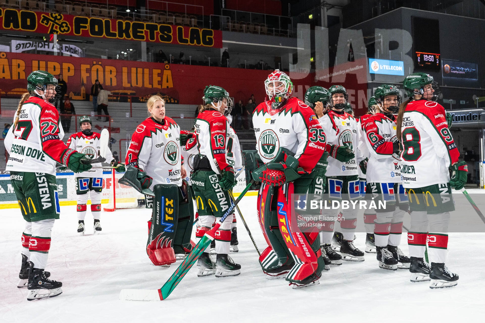 Frölundas målvakt Maja Helge och målvakt Stephanie