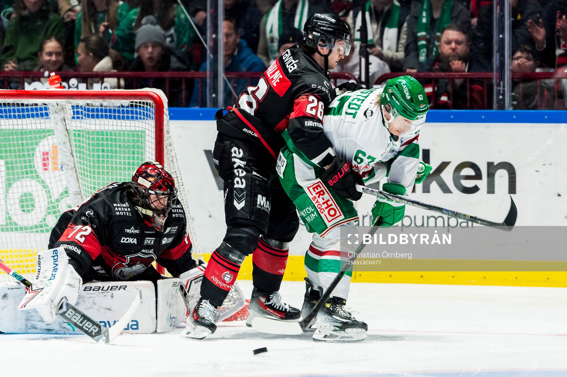 Malmö Redhawks målvakt Daniel Marmenlind och Teemu