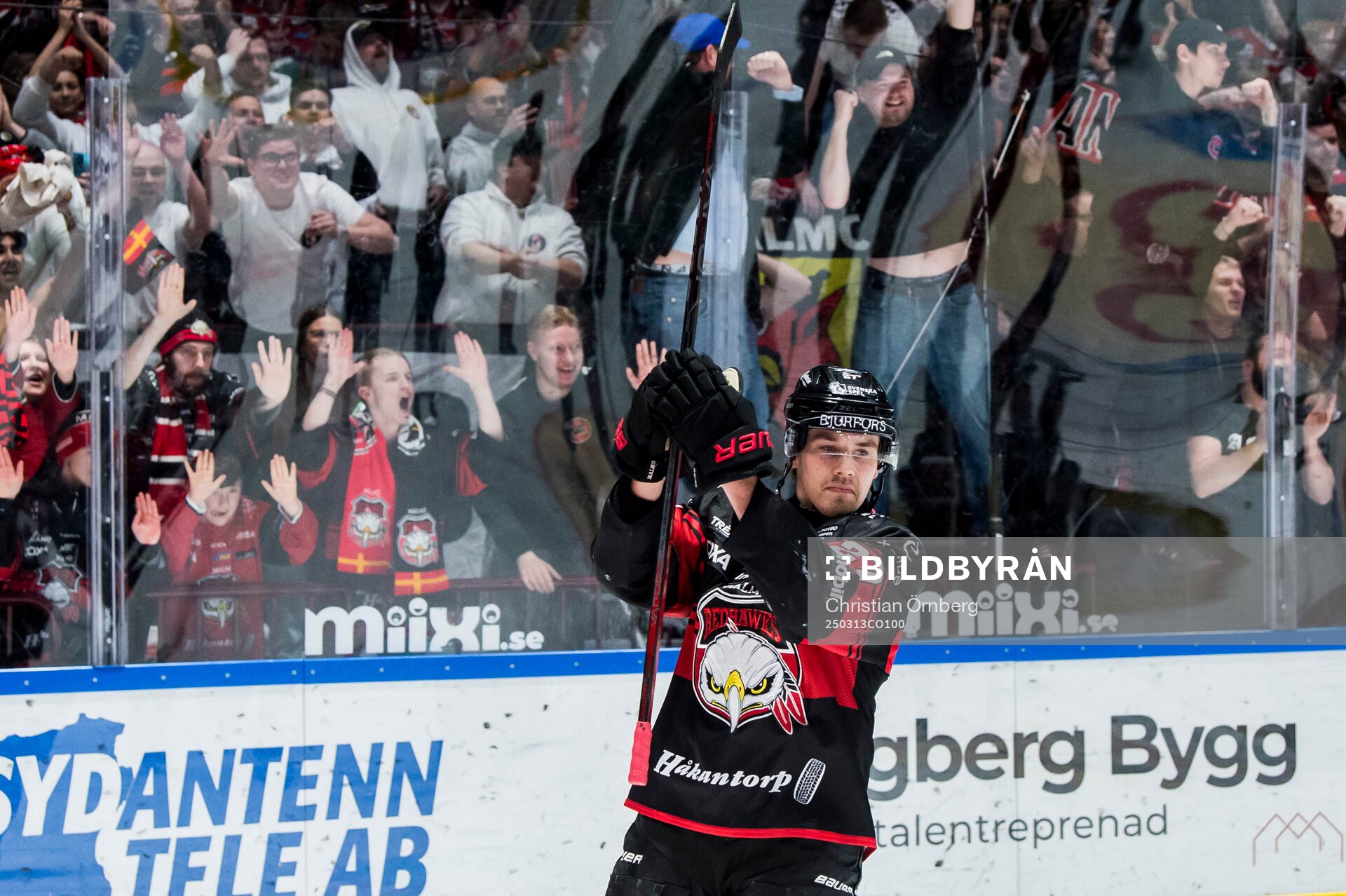 Malmö Redhawks Henrik Haapala jublar