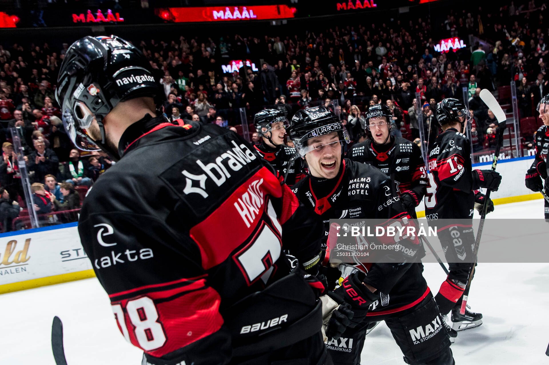 Malmö Redhawks Henrik Haapala jublar