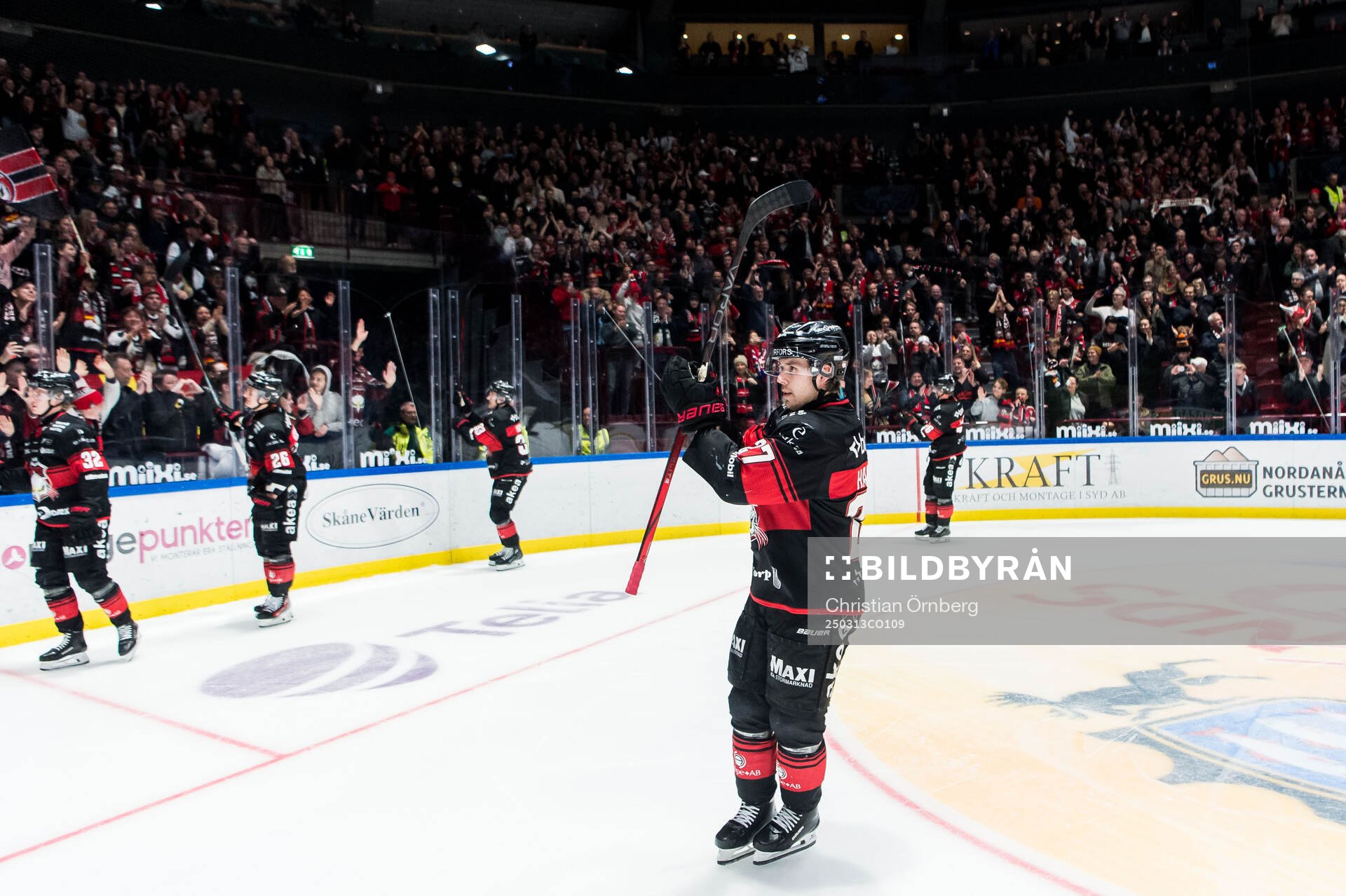 Malmö Redhawks Henrik Haapala jublar