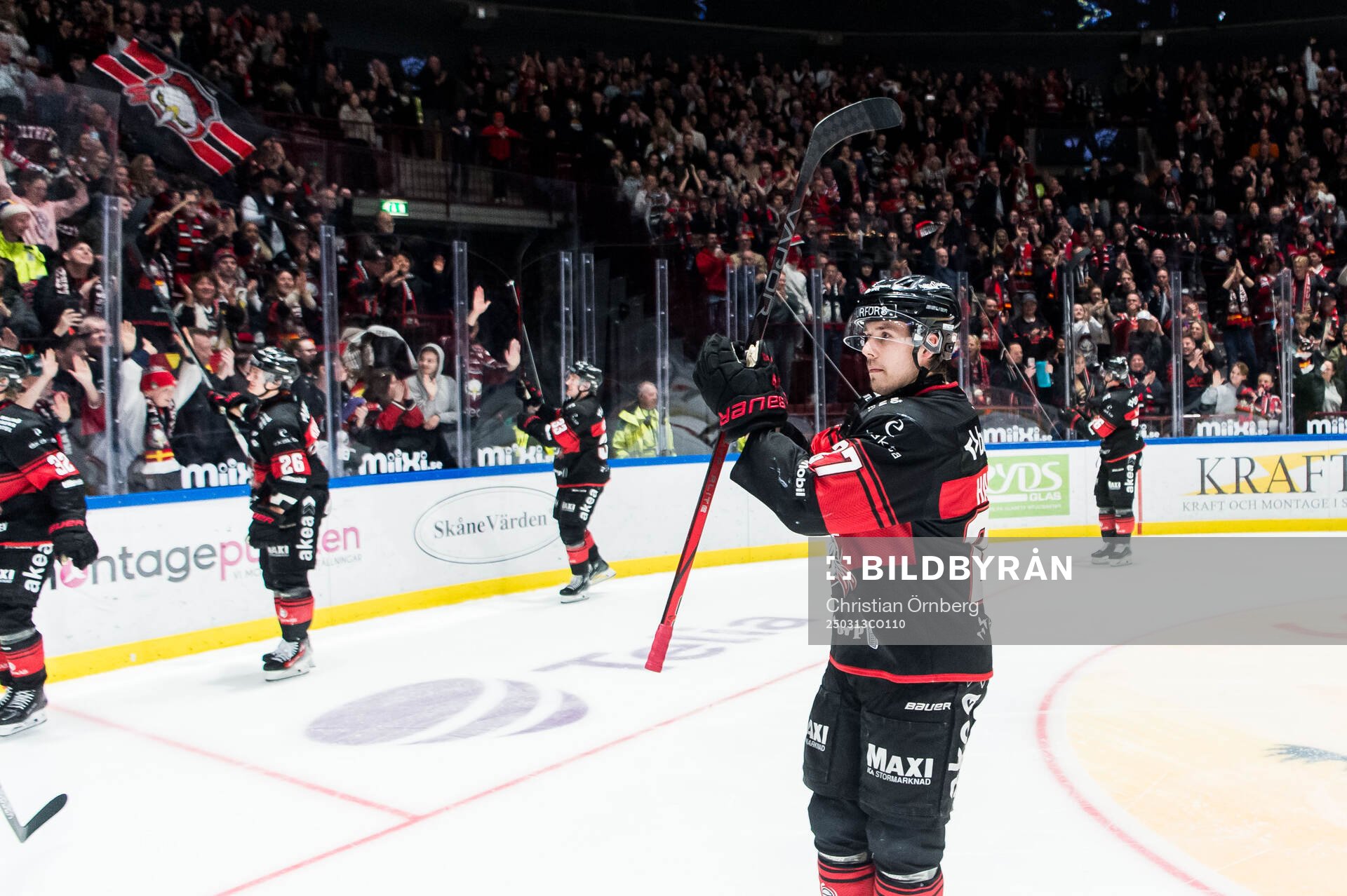 Malmö Redhawks Henrik Haapala jublar