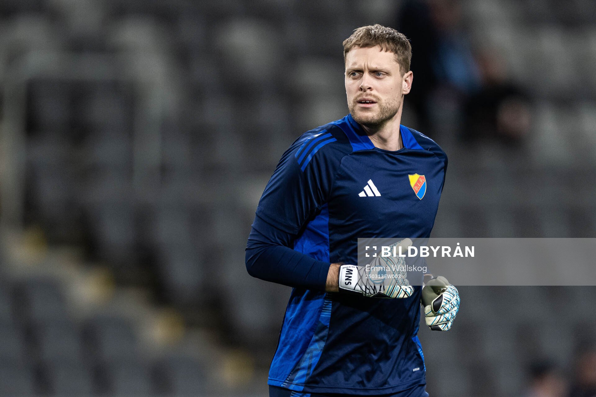 Goalkeeper Malkolm Nilsson Säfqvist of Djurgården