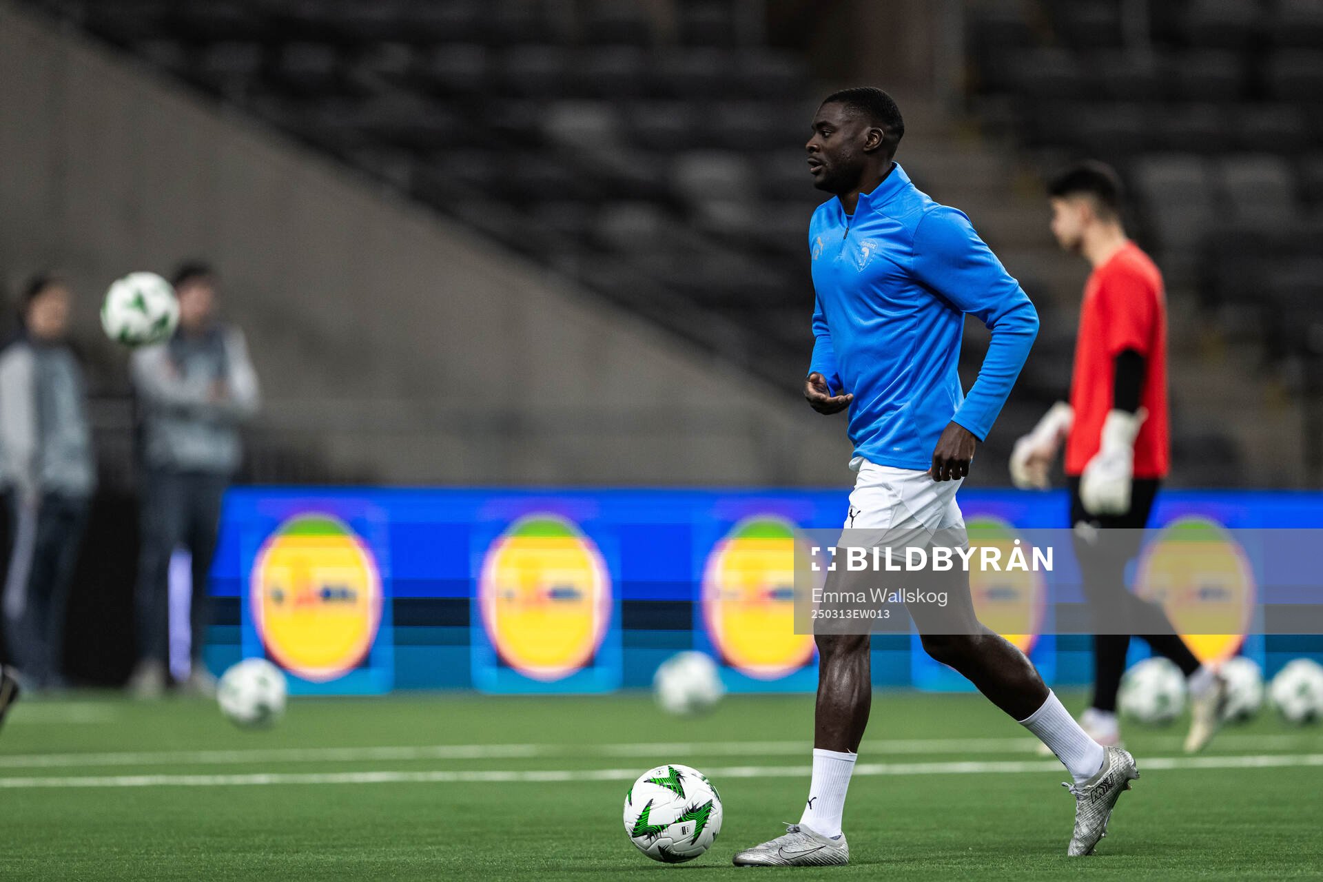 Ken Sema of Pafos ahead of the UEFA Conference League football match between Djurgården and Pafos on March 13, 2025 in Stockholm.