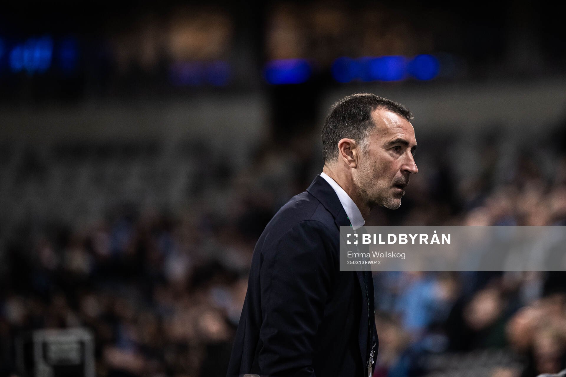 Head coach Juan Carlos Carcedo of Pafos ahead of the UEFA Conference League football match between Djurgården and Pafos on March 13, 2025 in Stockholm.