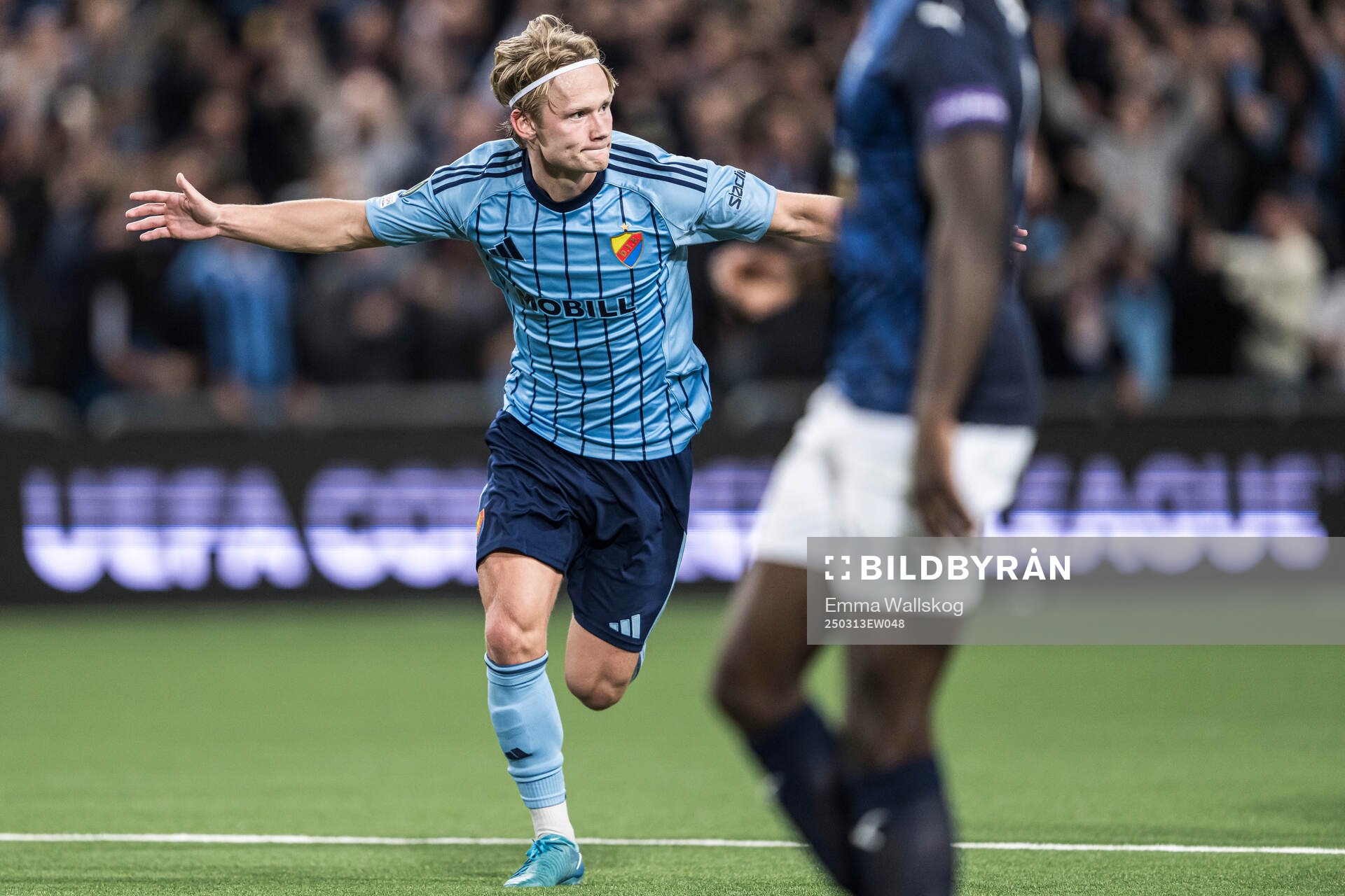 Tobias Gulliksen of Djurgården celebrates (after 2-0 that