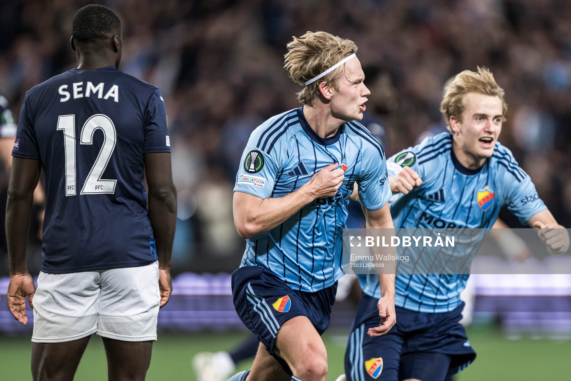 Tobias Gulliksen and Oskar Fallenius of Djurgården
