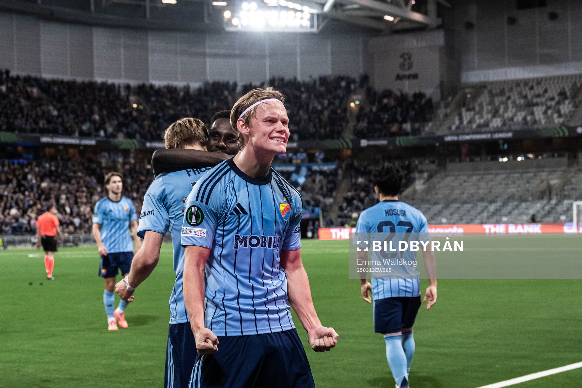 Tobias Gulliksen of Djurgården celebrates