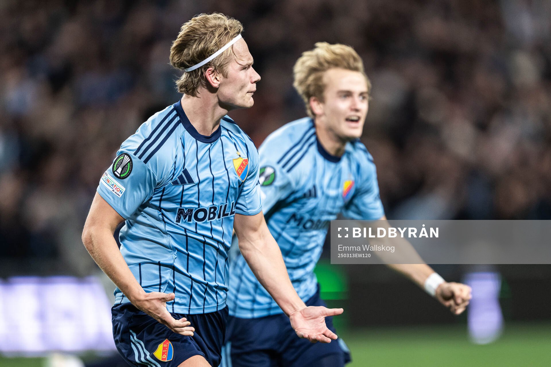Tobias Gulliksen of Djurgården celebrates (after 2-0 that