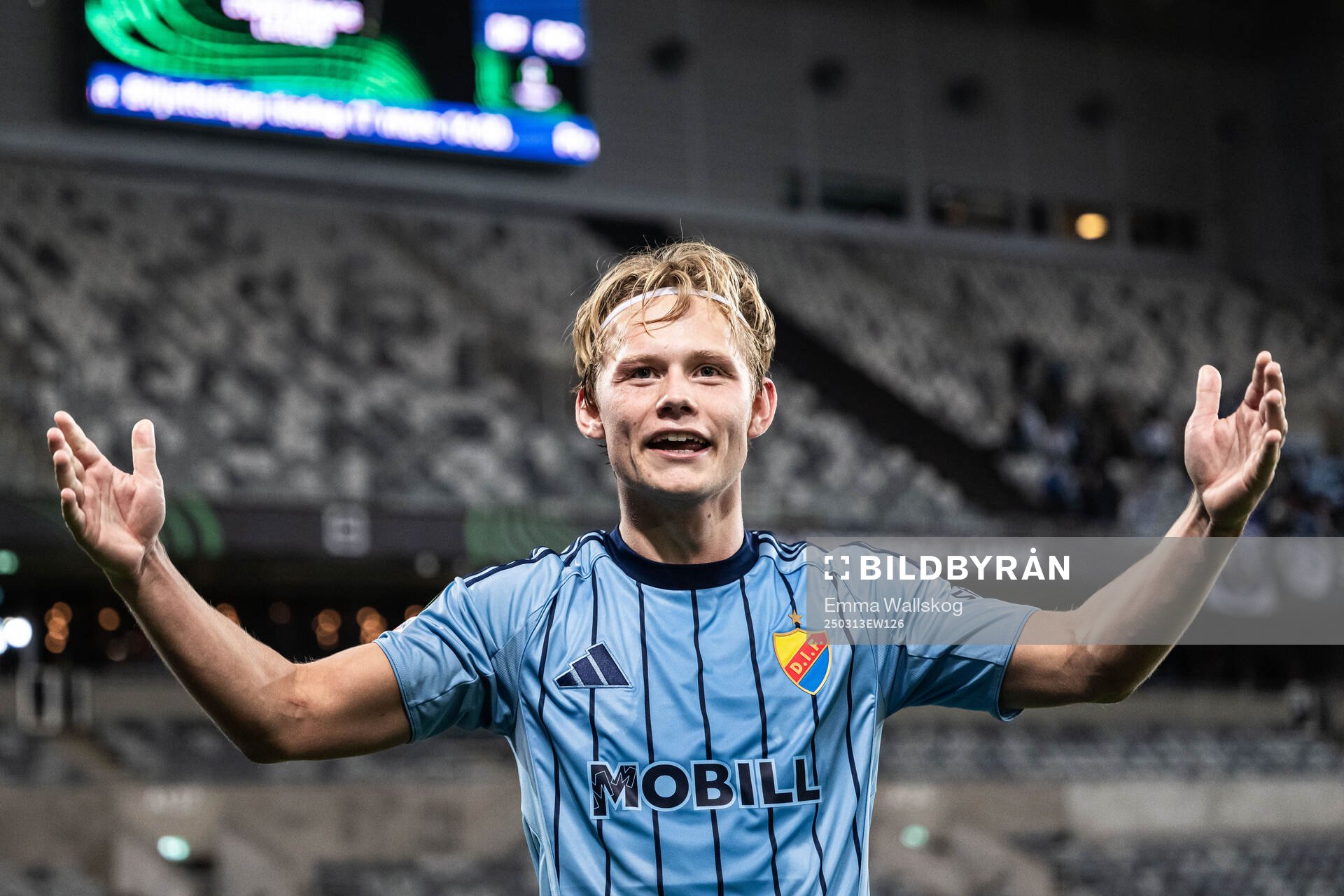 Tobias Gulliksen of Djurgården celebrates