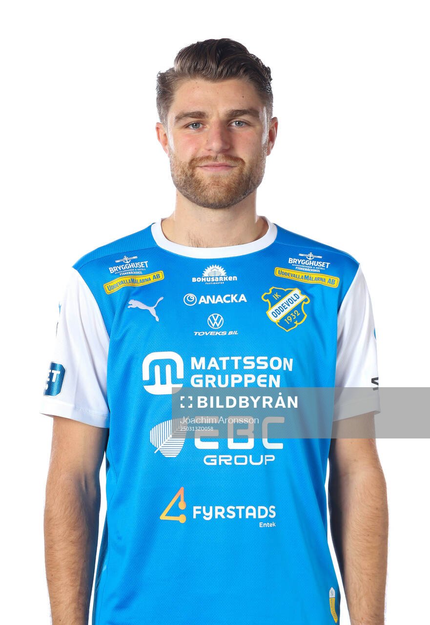 Oddevolds Erik Hedenquist poserar för ett porträtt den 13 mars 2025 i Uddevalla.