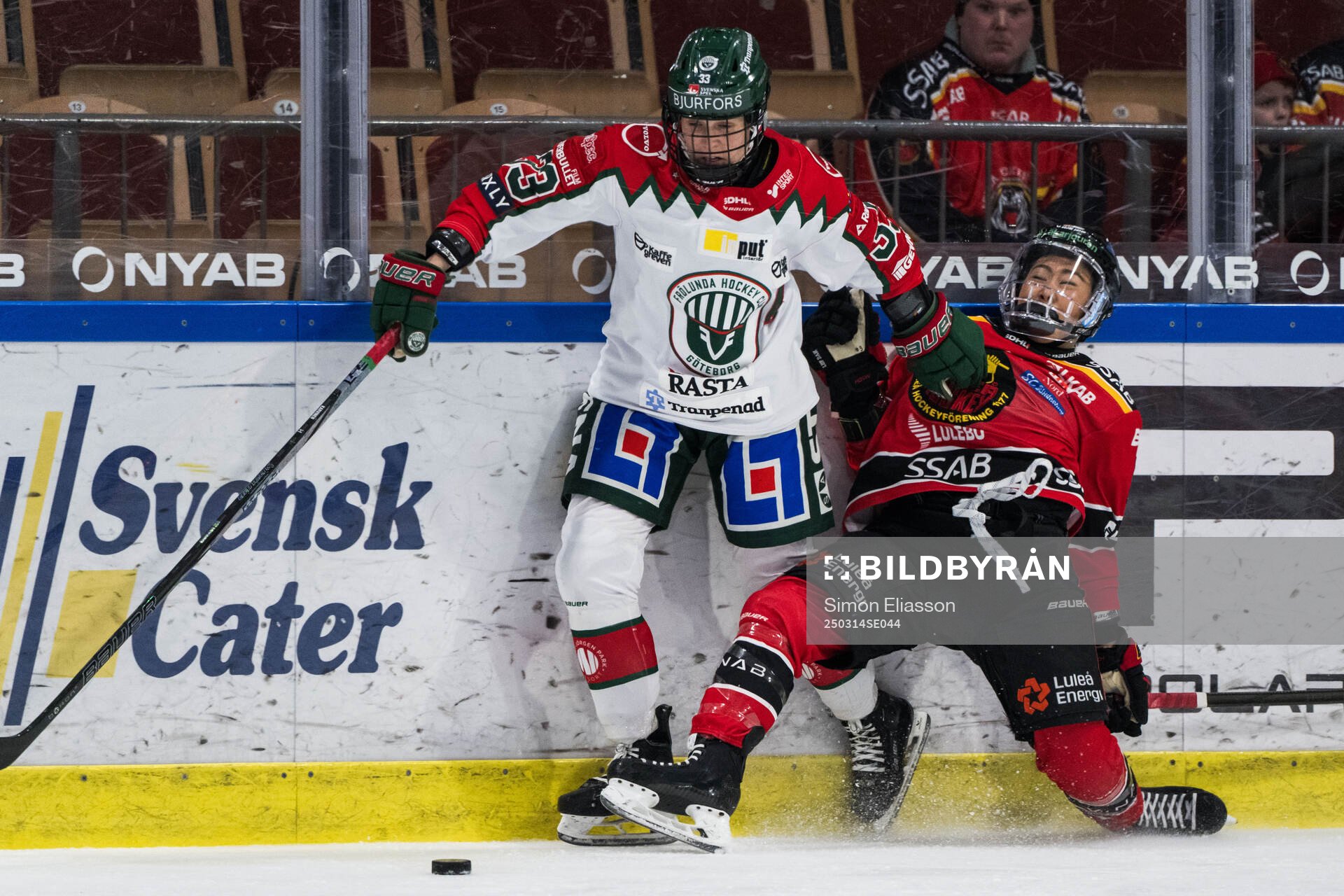 Frölundas Michelle Karvinen och Luleås Camryn Wong