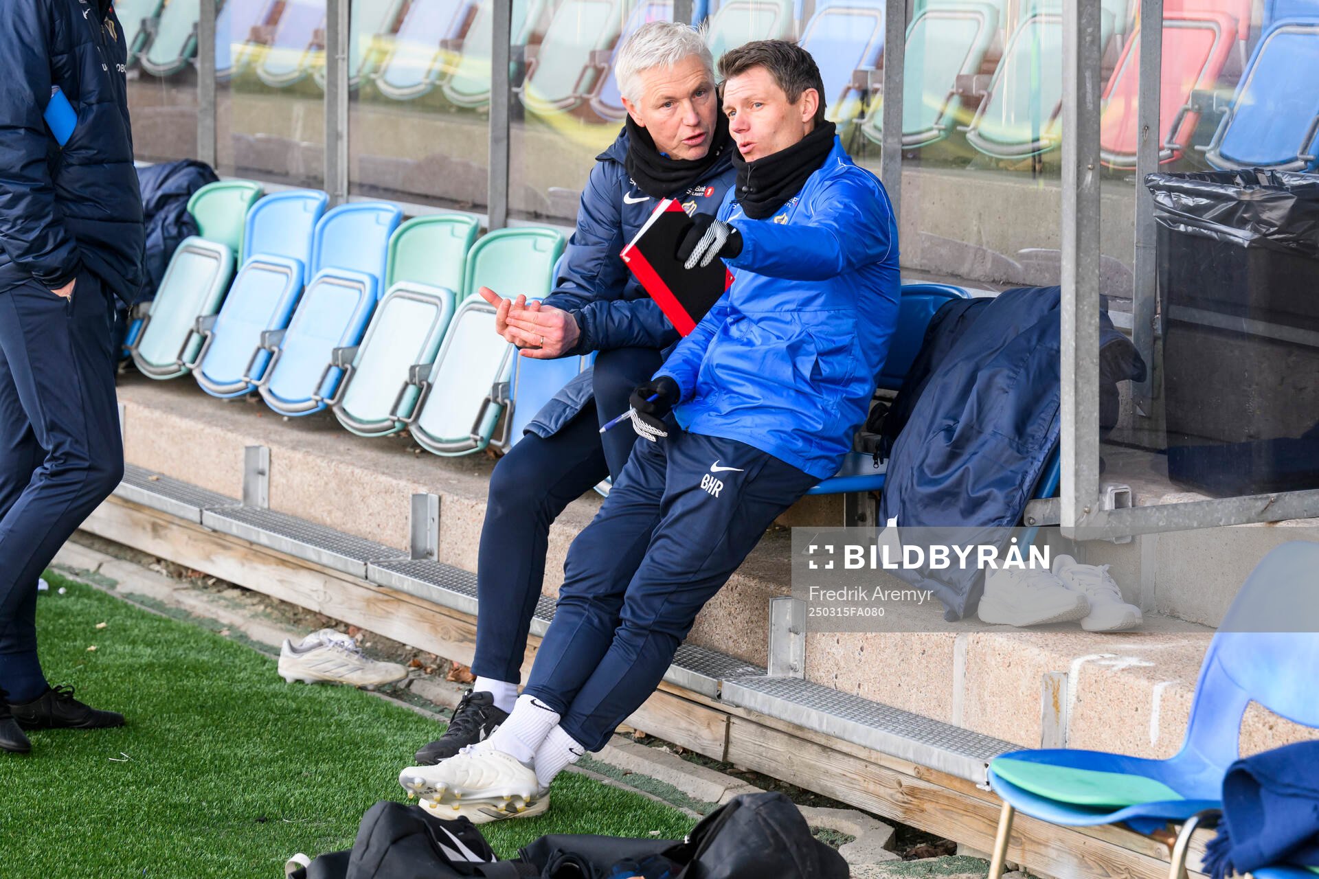 StabæksHuvudtränare Jörgen Wålemark och Assisterande