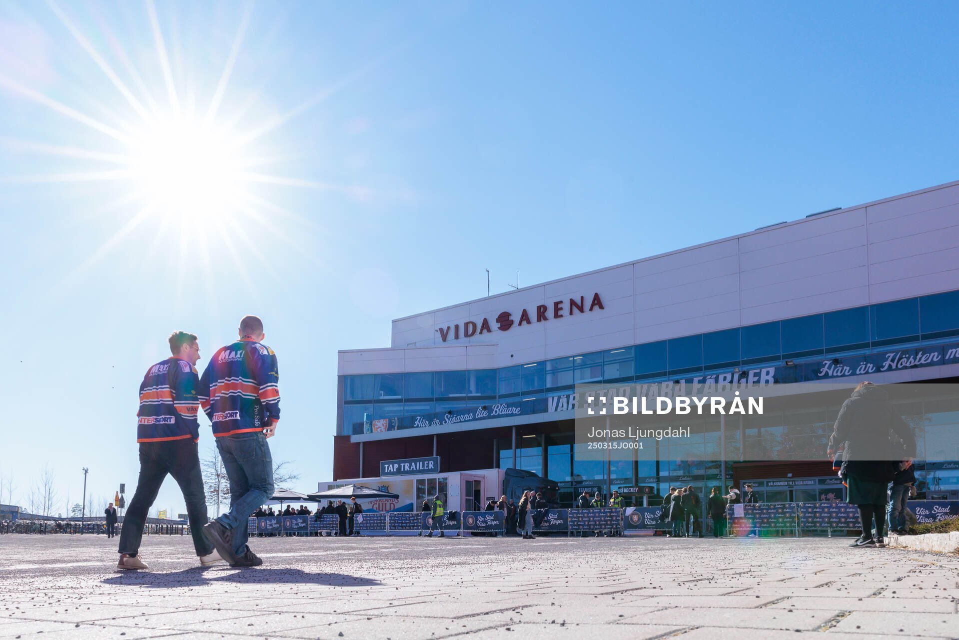 Exteriör vy av Vida arena